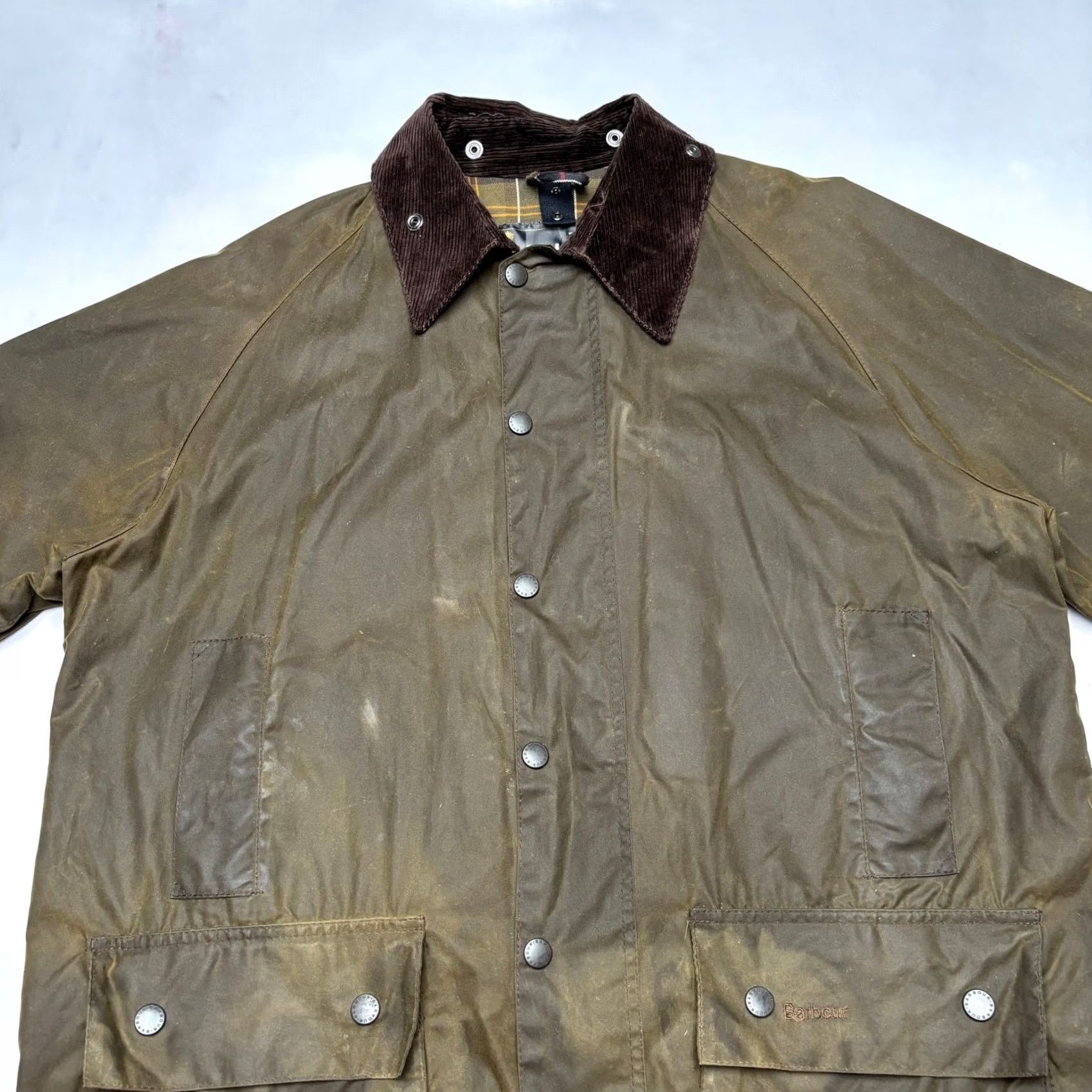 Barbour Barbour Classic Beaufort Waxed Jacket Men's C46 A830 Plaid Lined Olive Size US S / EU 44-46 / 1 - 2 Thumbnail