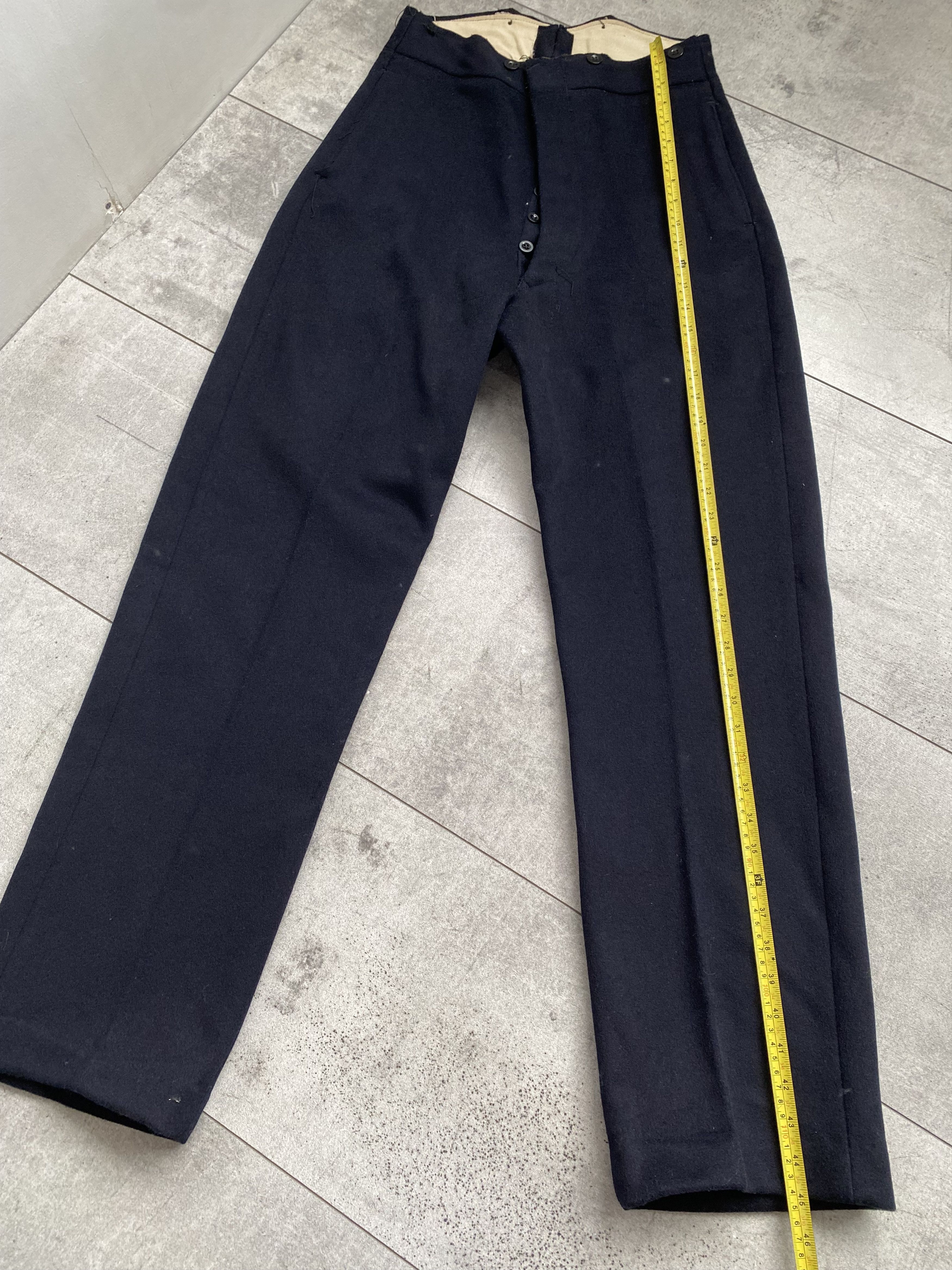 Vintage Vintage 1940s WW2 British Army Battledress Serge Wool Pants Size US 36 / EU 52 - 16 Thumbnail