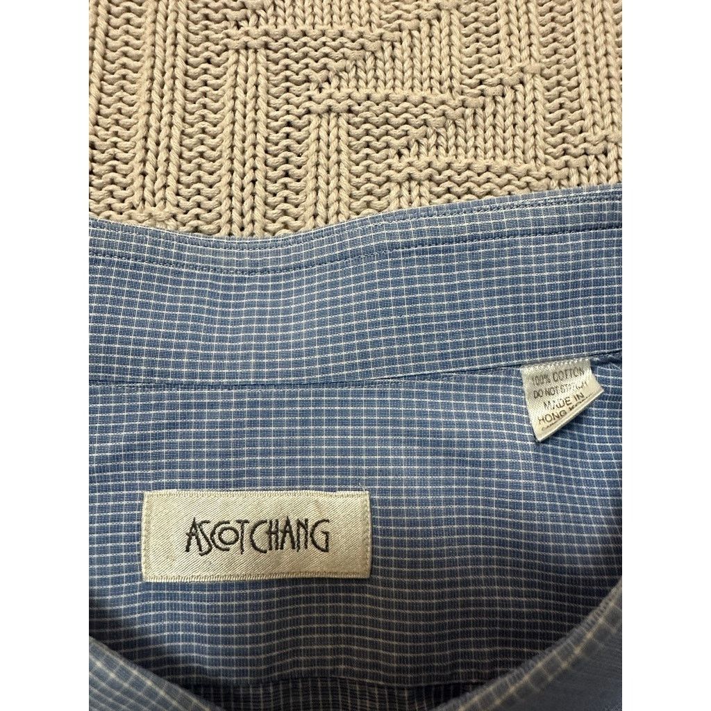 Ascot Chang Ascot Chang blue plaid button down size L Size US L / EU 52-54 / 3 - 5 Thumbnail