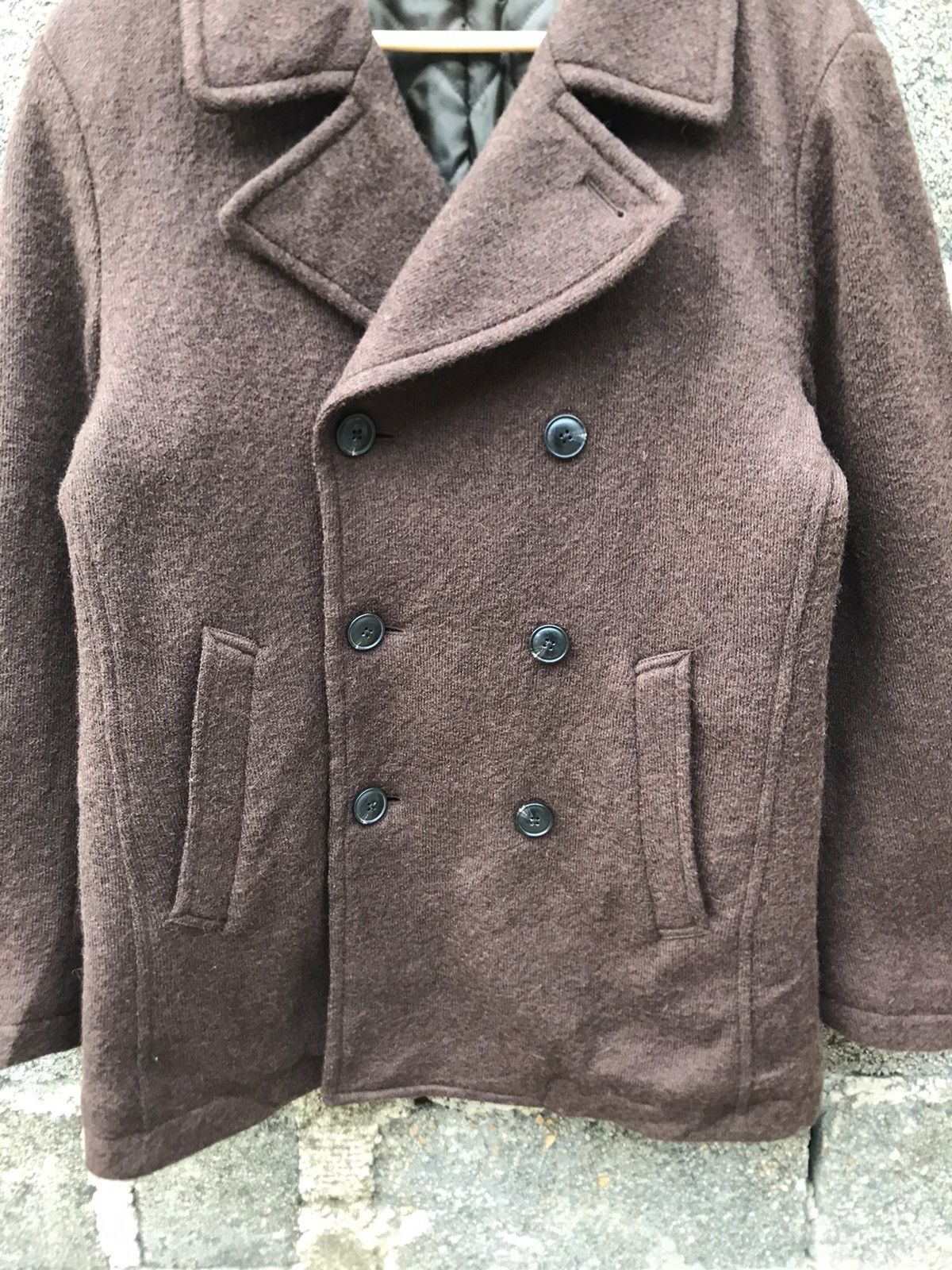 Japanese Brand 🌟Uniqlo Wool Double Breasted Peacoat Size US M / EU 48-50 / 2 - 3 Thumbnail