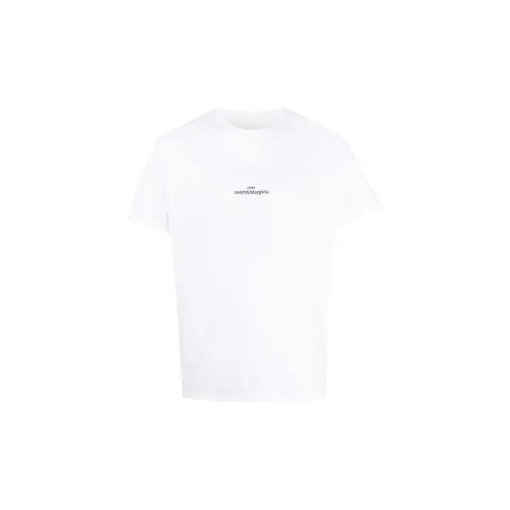 Maison Margiela Maison Margiela Logo Print Short Sleeve T-Shirt 0079 Size US M / EU 48-50 / 2 - 1 Thumbnail