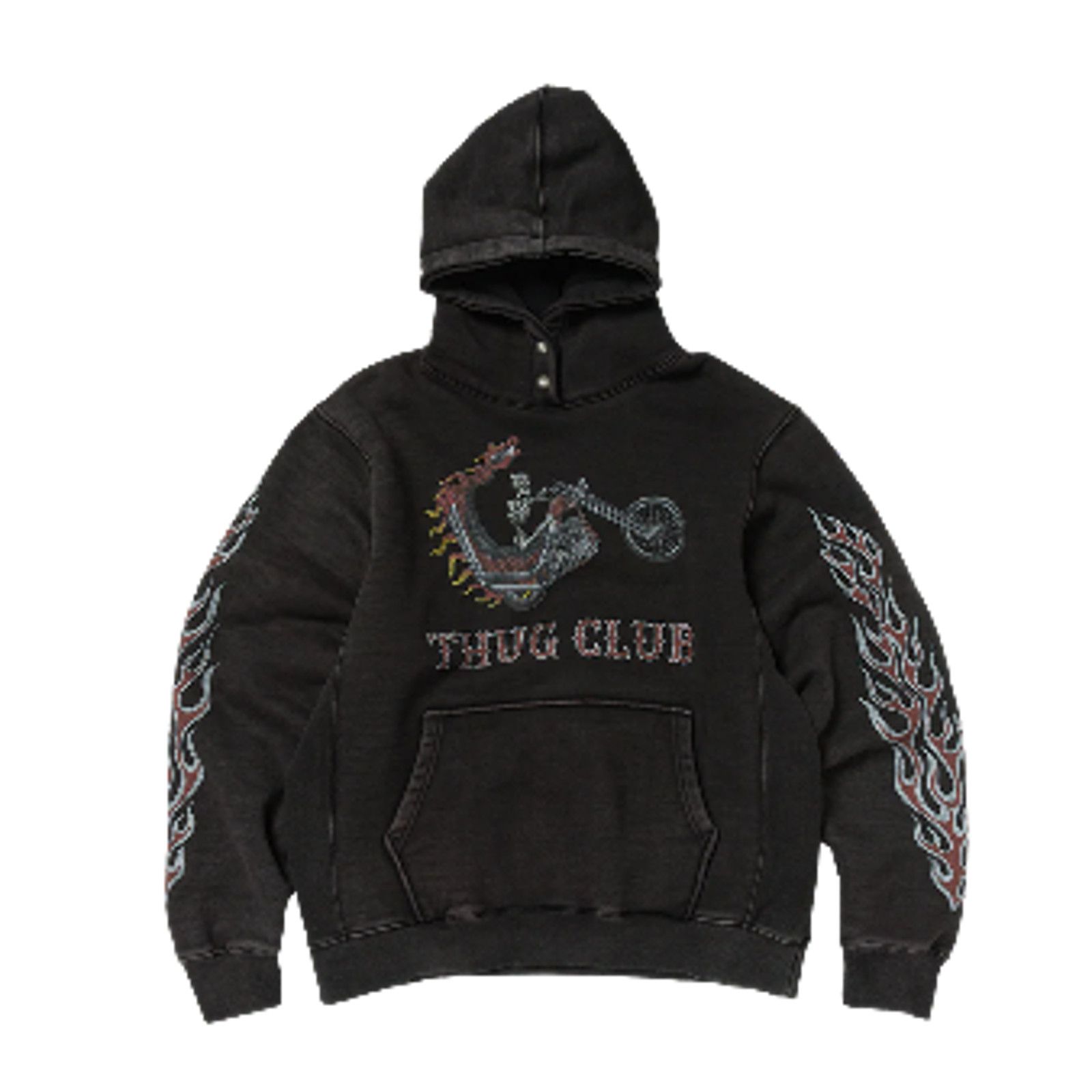 トップス THUG CLUB Thug Club Thug Club Dragon Stud Zip-Up Hoodie | Grailed