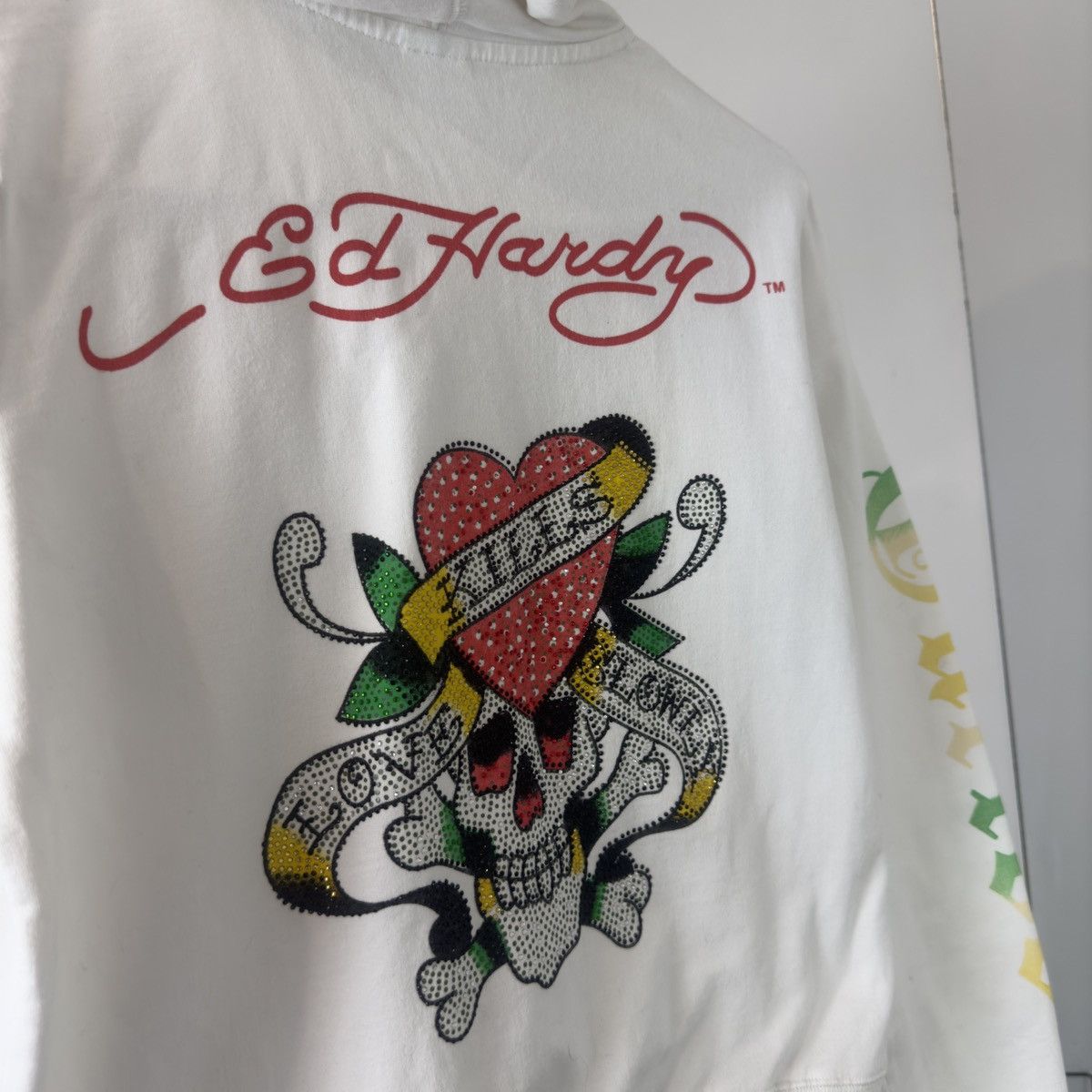 Ed Hardy Ed Hardy Vintage Big Skull Zip Hoodie Size L / US 10 / IT 46 - 11 Thumbnail