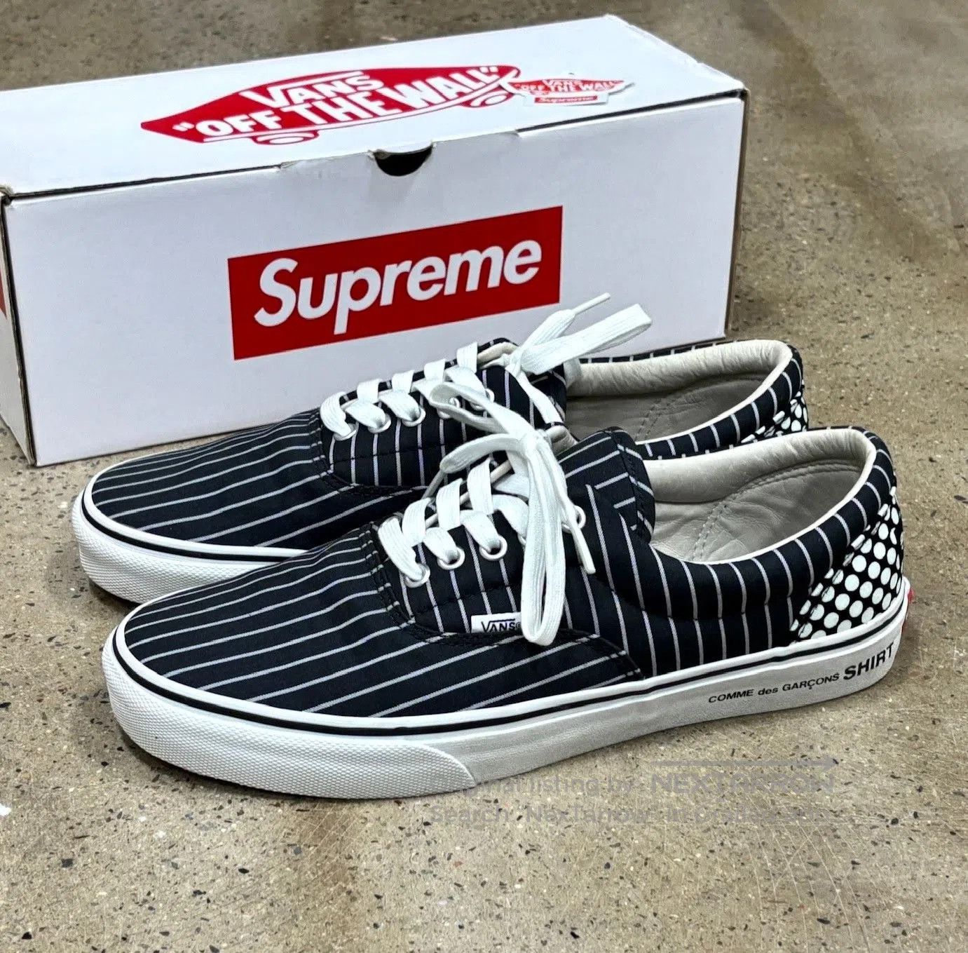 Comme des Garcons SHIRT Supreme x CDG SHIRT x Vans Era. Size US 10 / EU 43 - 1 Thumbnail