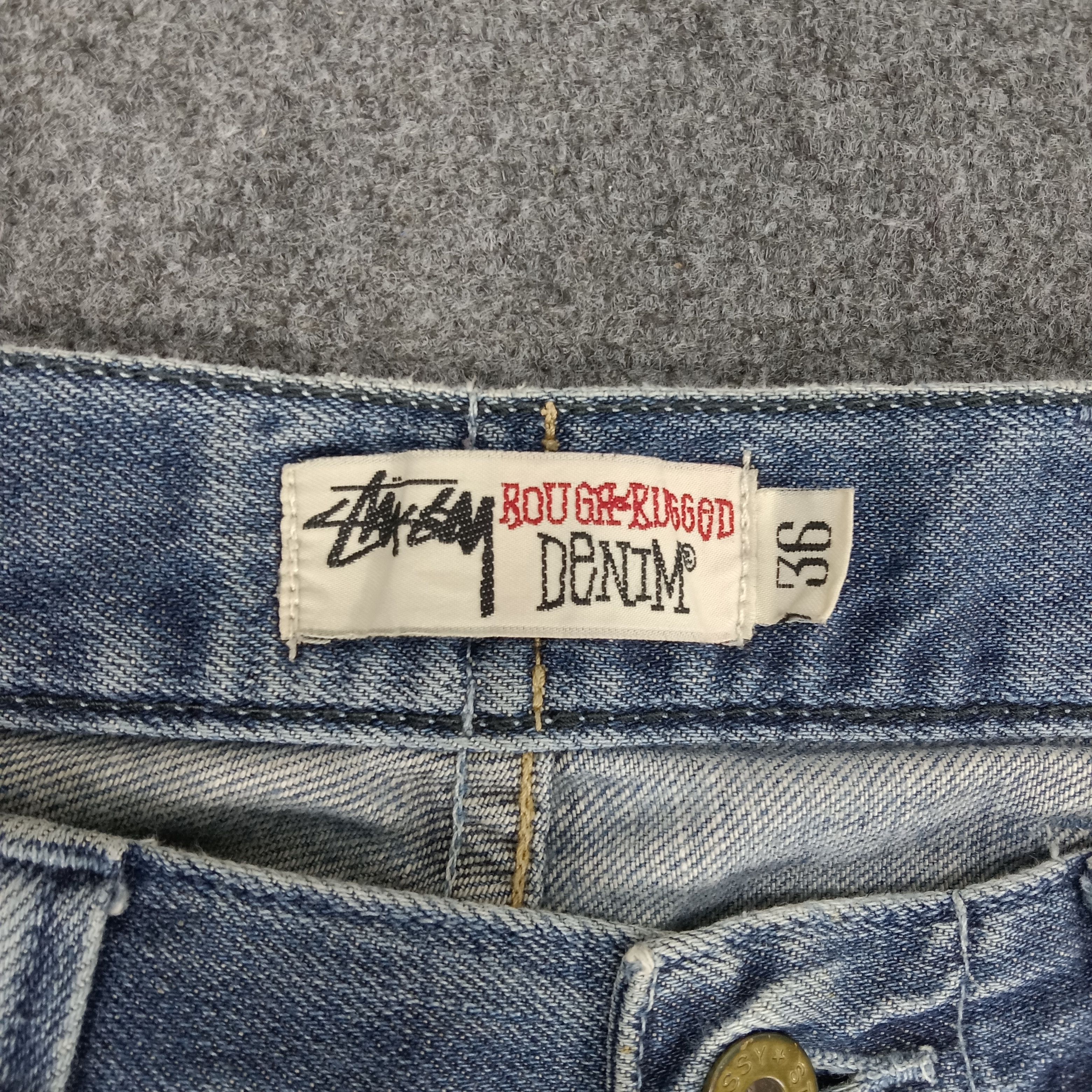 Stussy × Vintage Stussy American Style Custom Logo Denim Jeans Size US 35 - 8 Thumbnail
