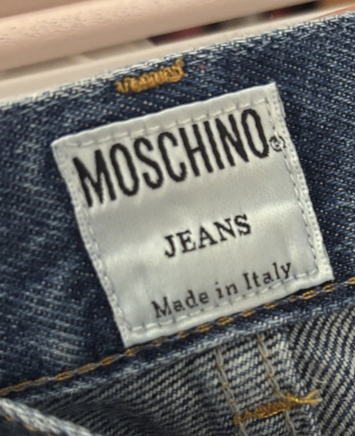 Designer × Moschino × Vintage Vintage Moschino Denim peace patch button fly jeans Size US 36 / EU 52 - 5 Thumbnail