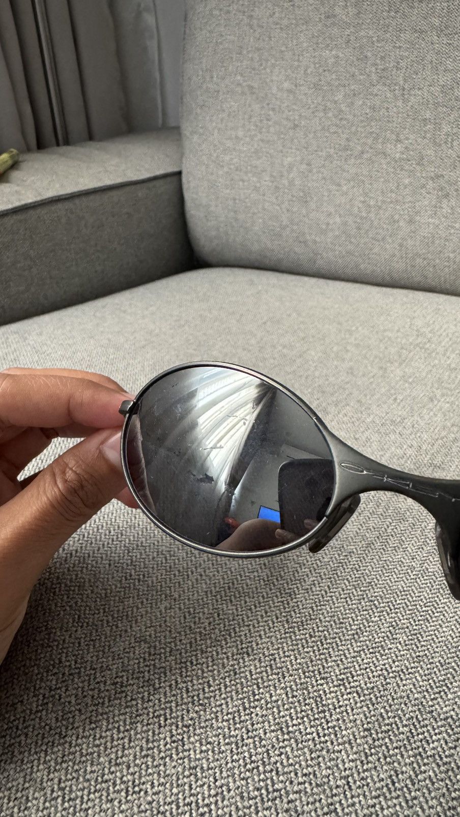Oakley 90’s Vintage Oakley E Wire Gen 1 Steel Gray Sunglasses Size ONE SIZE - 11 Thumbnail