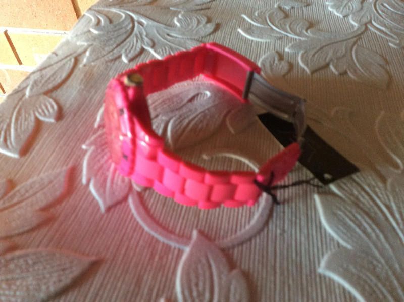 Designer LTD Watch - Womens Watch - Plastic pink strap watch Size ONE SIZE - 9 Thumbnail