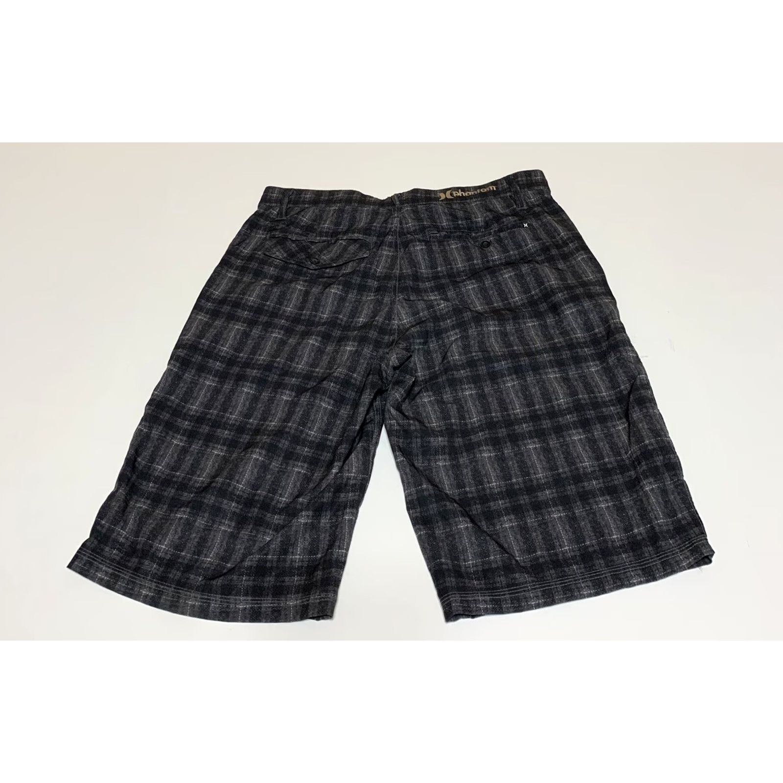 Hurley Hurley Phantom Board Shorts Hybrid Chino Men 29 Gray Plaid Inseam 11in Casual Regular Pockets Moisture Wicking Quick Dry Size US 29 - 2 Thumbnail