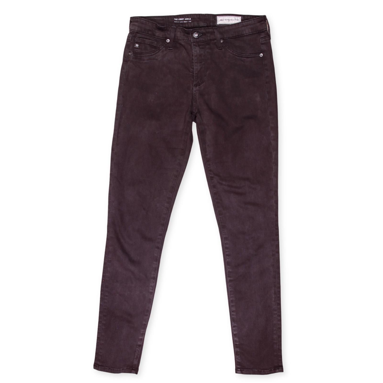 AG Adriano Goldschmied Anthropologie AG Abbey Ankle Skinny Jeans 27R Black Size 27" / US 4 / IT 40 - 1 Thumbnail