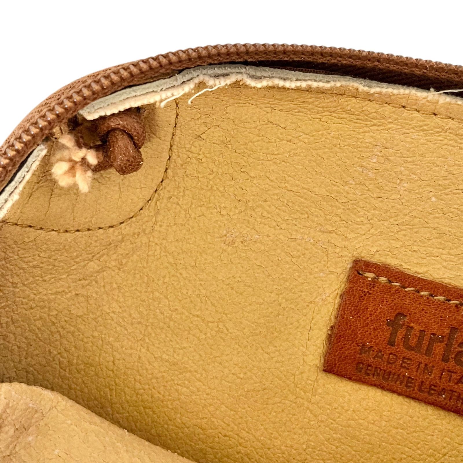 Furla × Vintage Vintage Furla Silver Metallic Leather Croc Trim Crossbody Size ONE SIZE - 6 Thumbnail