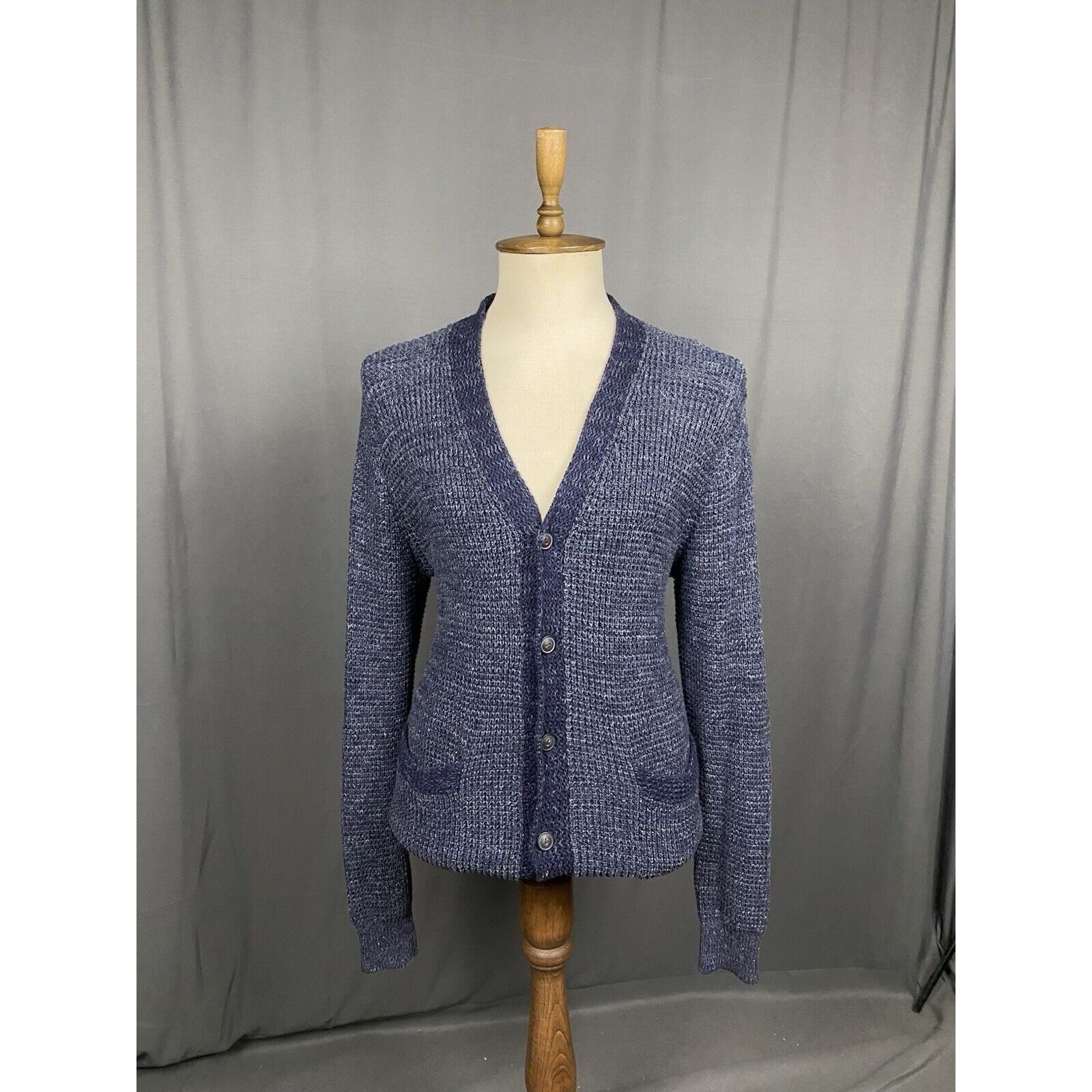 Denim & Supply Ralph Lauren Ralph Lauren Denim&Supply Men's Blue Knitted Cardigan Sweate Size US L / EU 52-54 / 3 - 1 Thumbnail