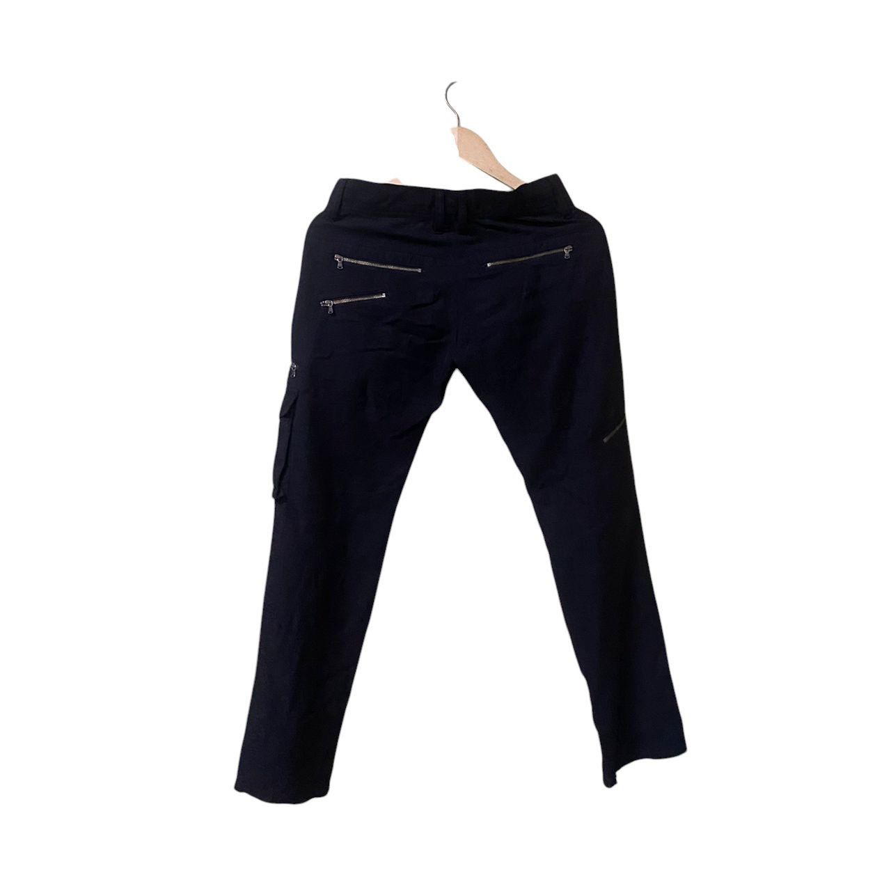 Japanese Brand Morgan homme pants multi pocket zip black nice design Size 28" / US 6 / IT 42 - 1 Thumbnail