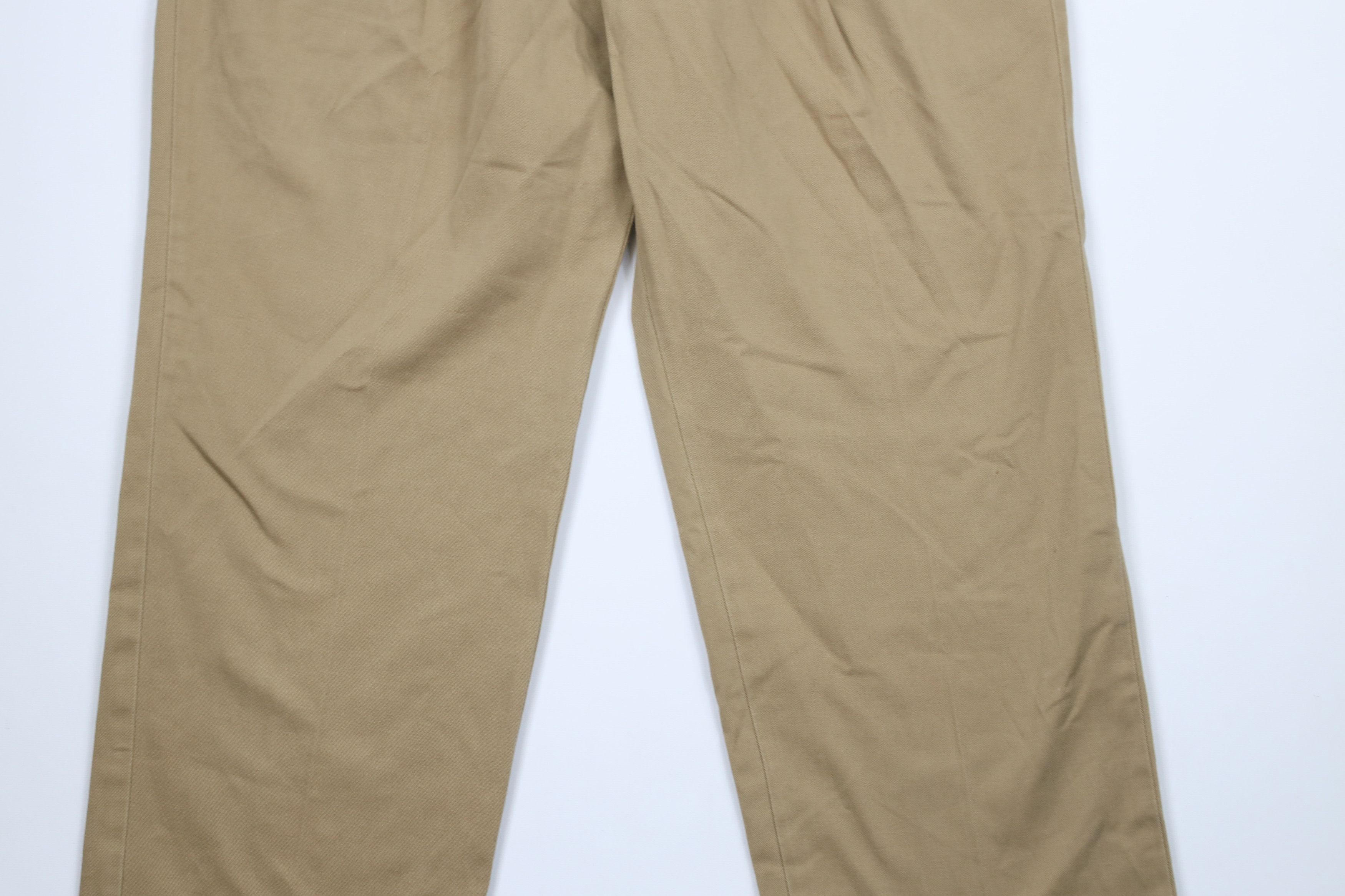 Bills Khakis × Vintage Vintage Bills Khakis Pleated Cotton Twill Pants Beige USA Size US 40 / EU 56 - 3 Thumbnail