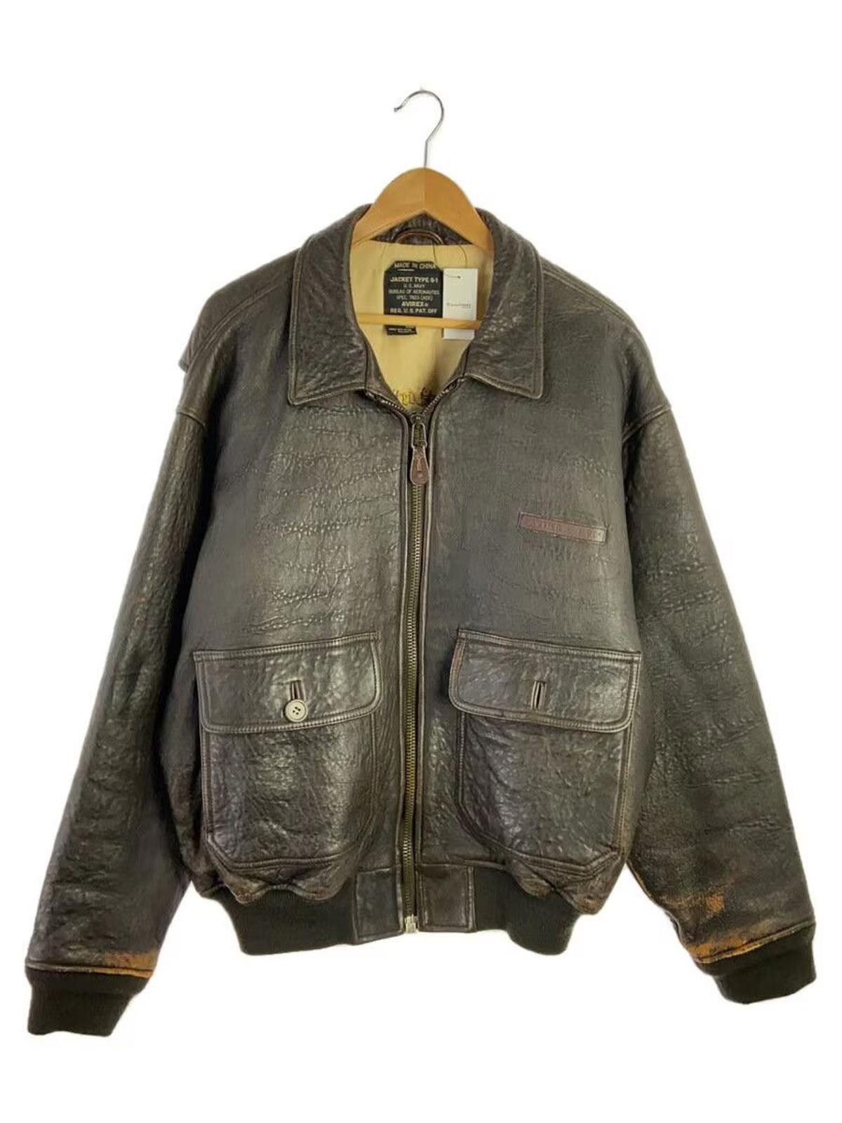 Avirex Avirex Leather Jacket Blouson Brown Size US L / EU 52-54 / 3 - 1 Thumbnail
