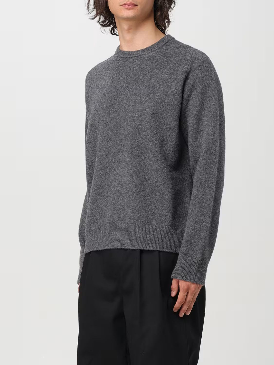 Maison Margiela o1s22i1n1024 Wool Crewneck Pullover Sweater in Grey Size US M / EU 48-50 / 2 - 4 Thumbnail