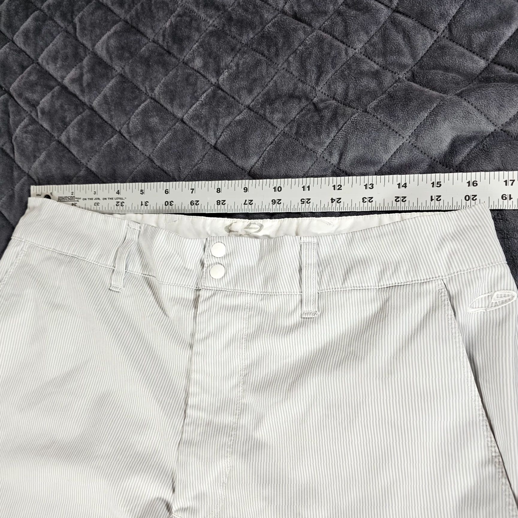 Champion Champion Shorts Mens 34 W Beige Striped Golfing Golfer Preppy Dry Zip Size US 34 / EU 50 - 4 Thumbnail