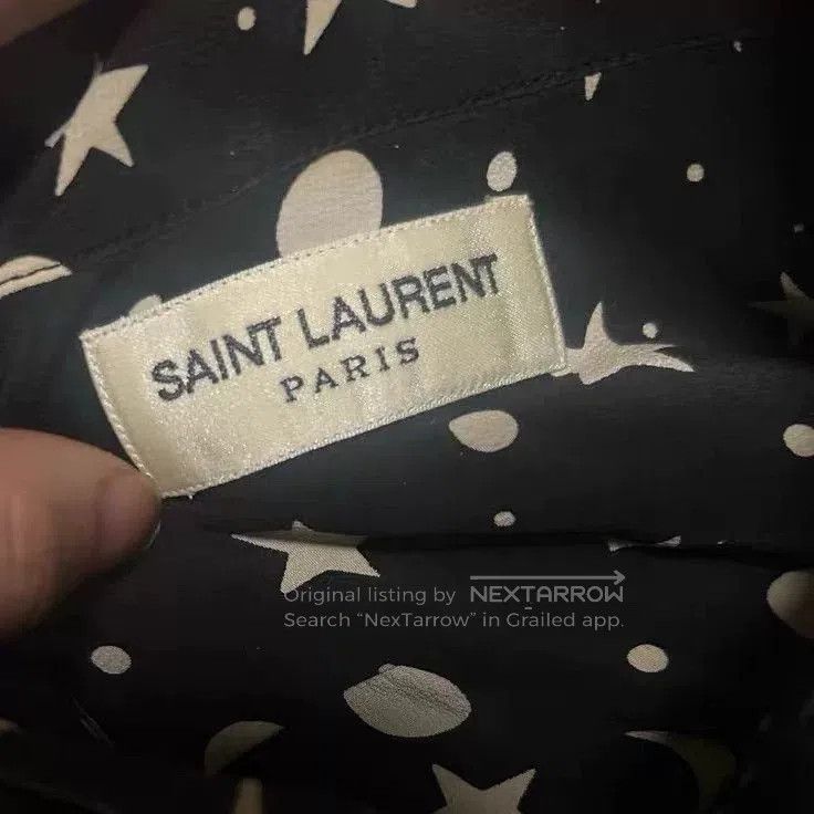 Saint Laurent Paris Saint Laurent 16AW Star Moon Silk Shirt. Size US XXS / EU 40 - 4 Thumbnail