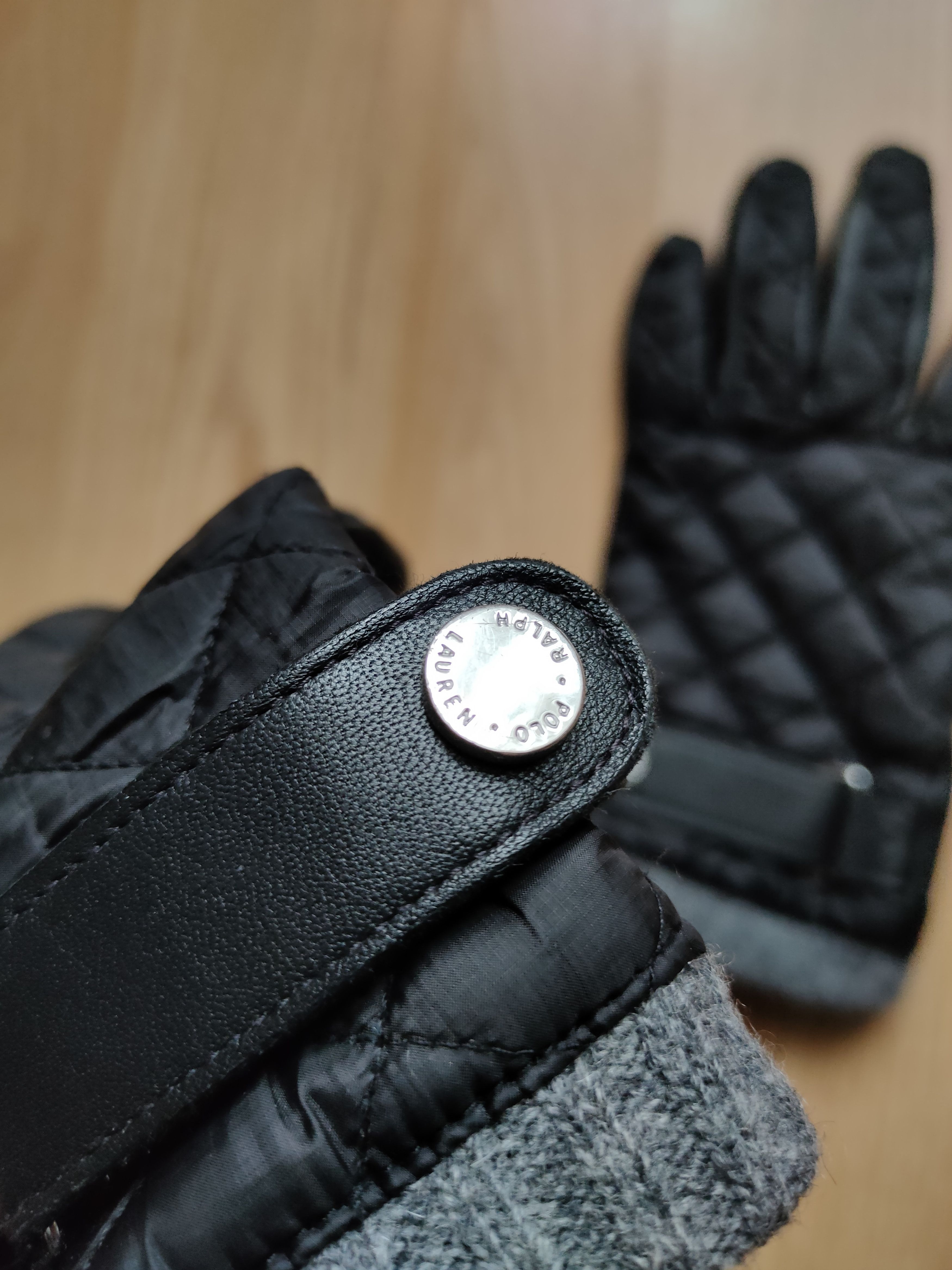 Polo Ralph Lauren Polo Ralph Lauren leather gloves stylish woolen gloves RL Size ONE SIZE - 4 Thumbnail