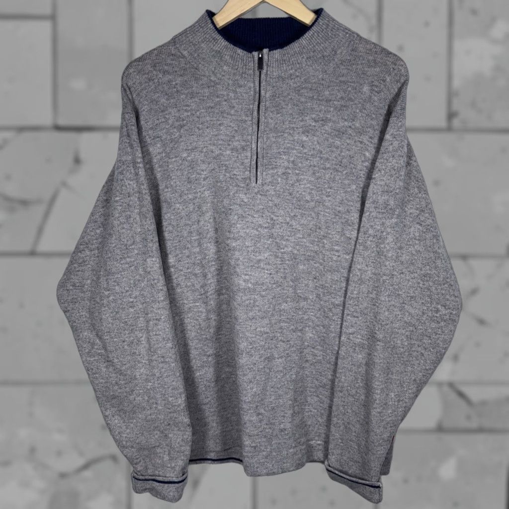 Mountain Khakis VINTAGE? No. Just rearrange: Mountain Khakis Gray Half Zip Pullover Merino Wool Sweater Mens Size L Size US L / EU 52-54 / 3 - 1 Thumbnail