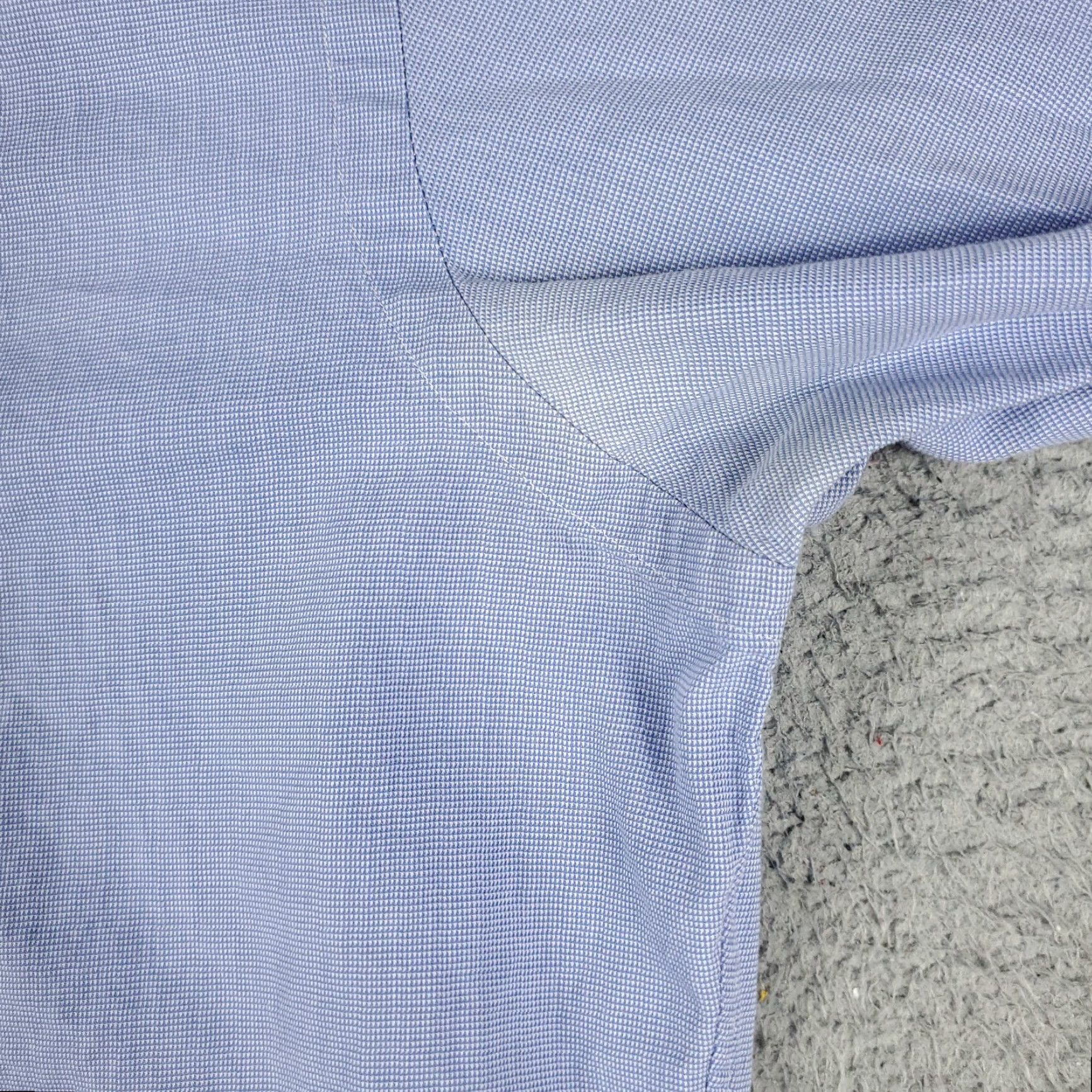 Ralph Lauren VINTAGE Ralph Lauren Dress Shirt Men 15.5 Blue Cotton Button-Down Long Sleeve Business Casual Formal Size 40R - 4 Thumbnail