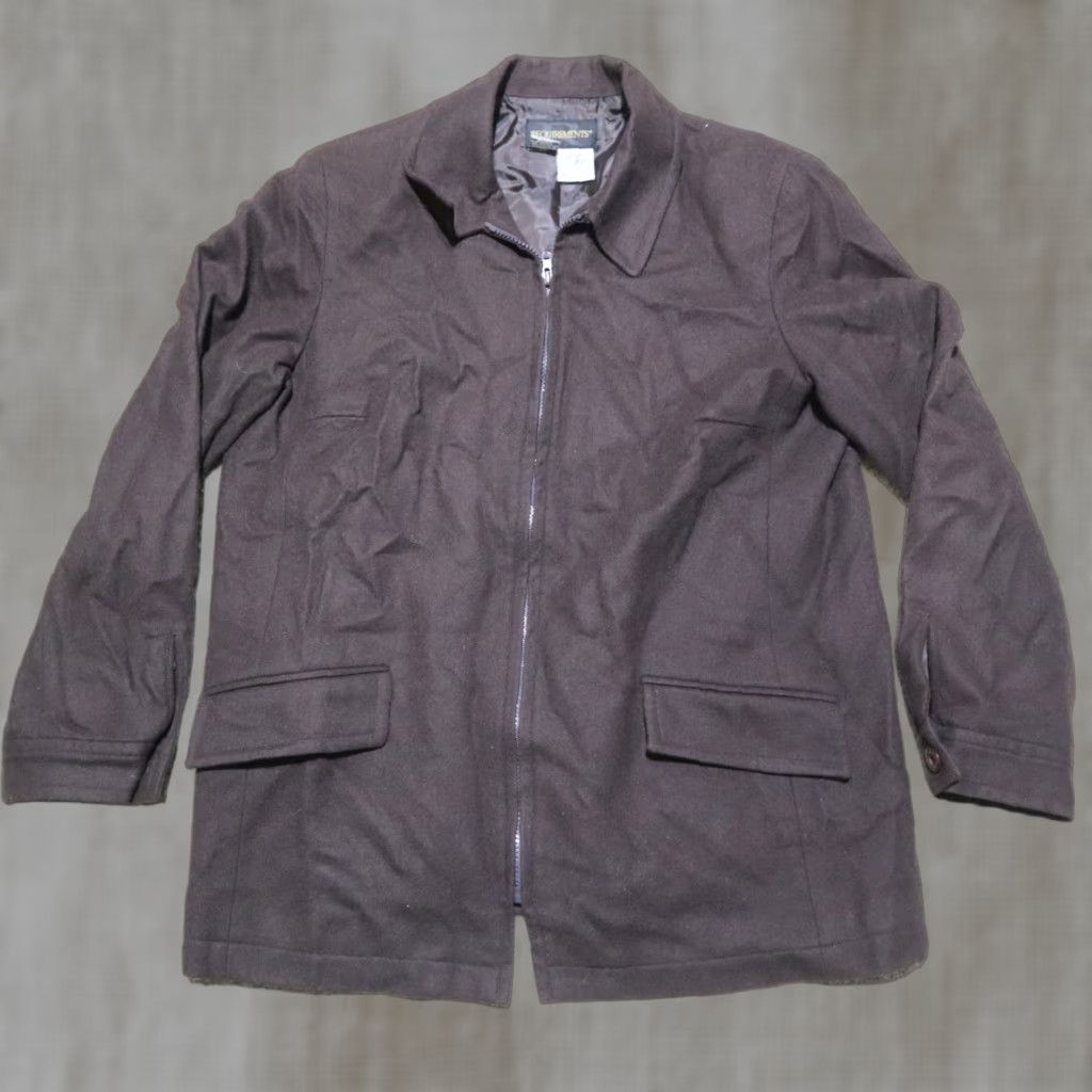 Vintage Requirements Dark Brown Wool Jacket Fully Lined Full Zip Ladies Women's Size 12 Size XL / US 12-14 / IT 48-50 - 1 Thumbnail