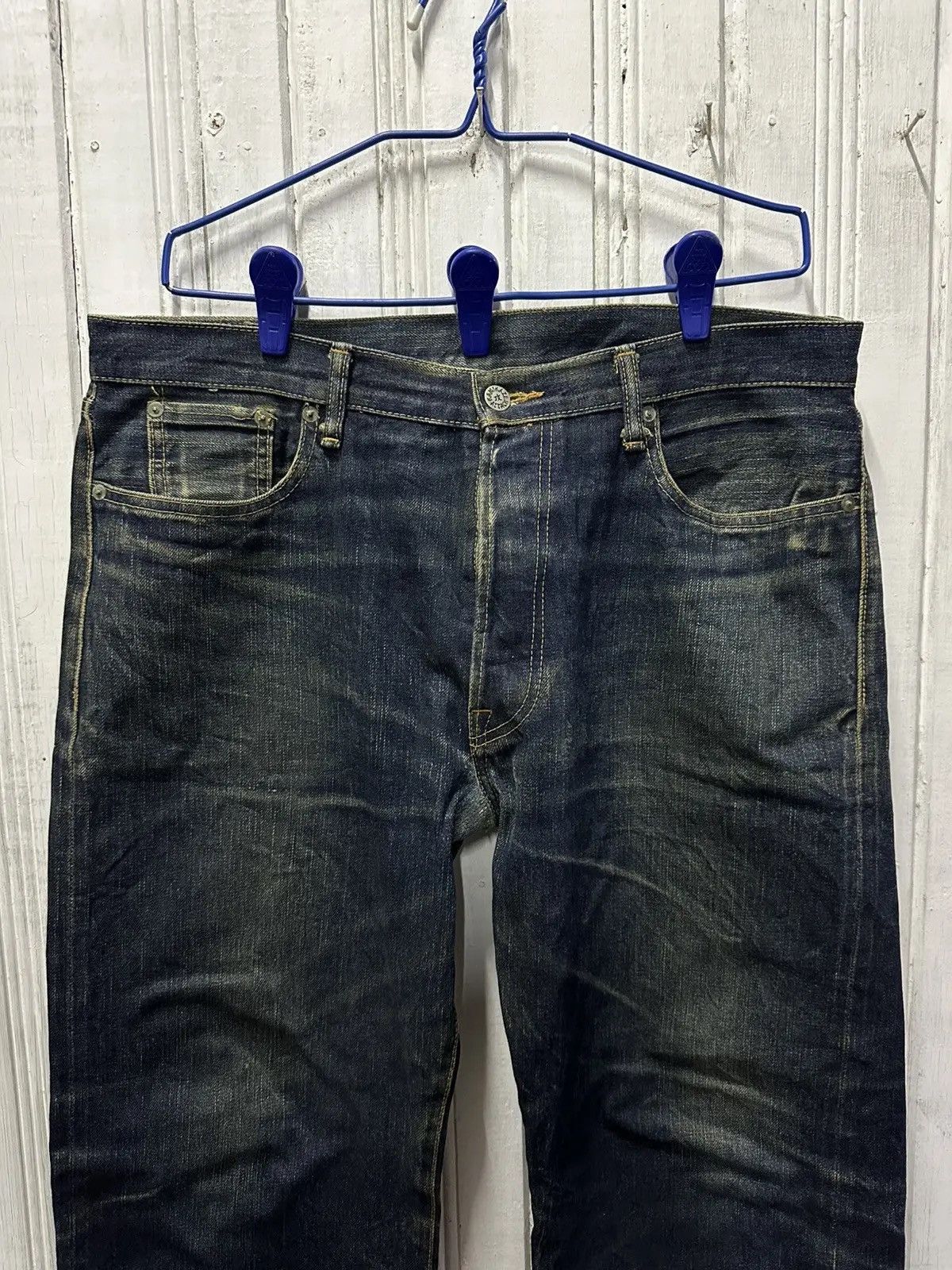 Kamikaze Attack SICKSS! Redline KAMIKAZE ATTACK Selvedge Mudwash Denim Pants Size US 35 - 2 Thumbnail