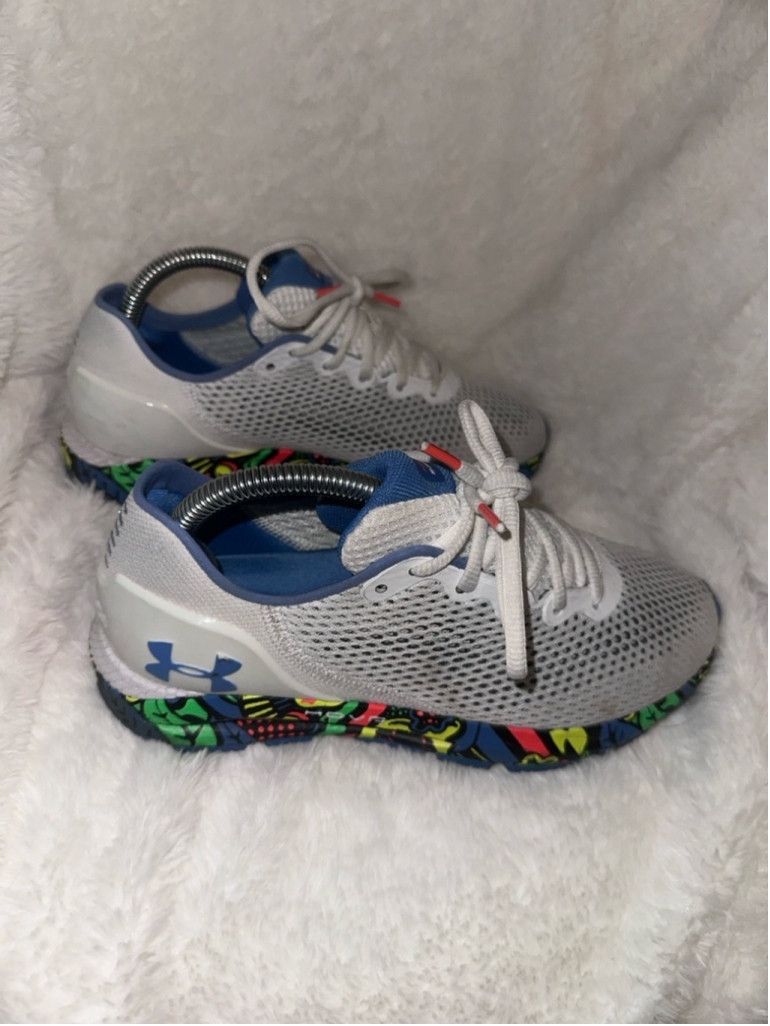 Under Armour Women’s Under Armour Running Shoes Size 8 White Blue Size US 8 / IT 38 - 2 Thumbnail