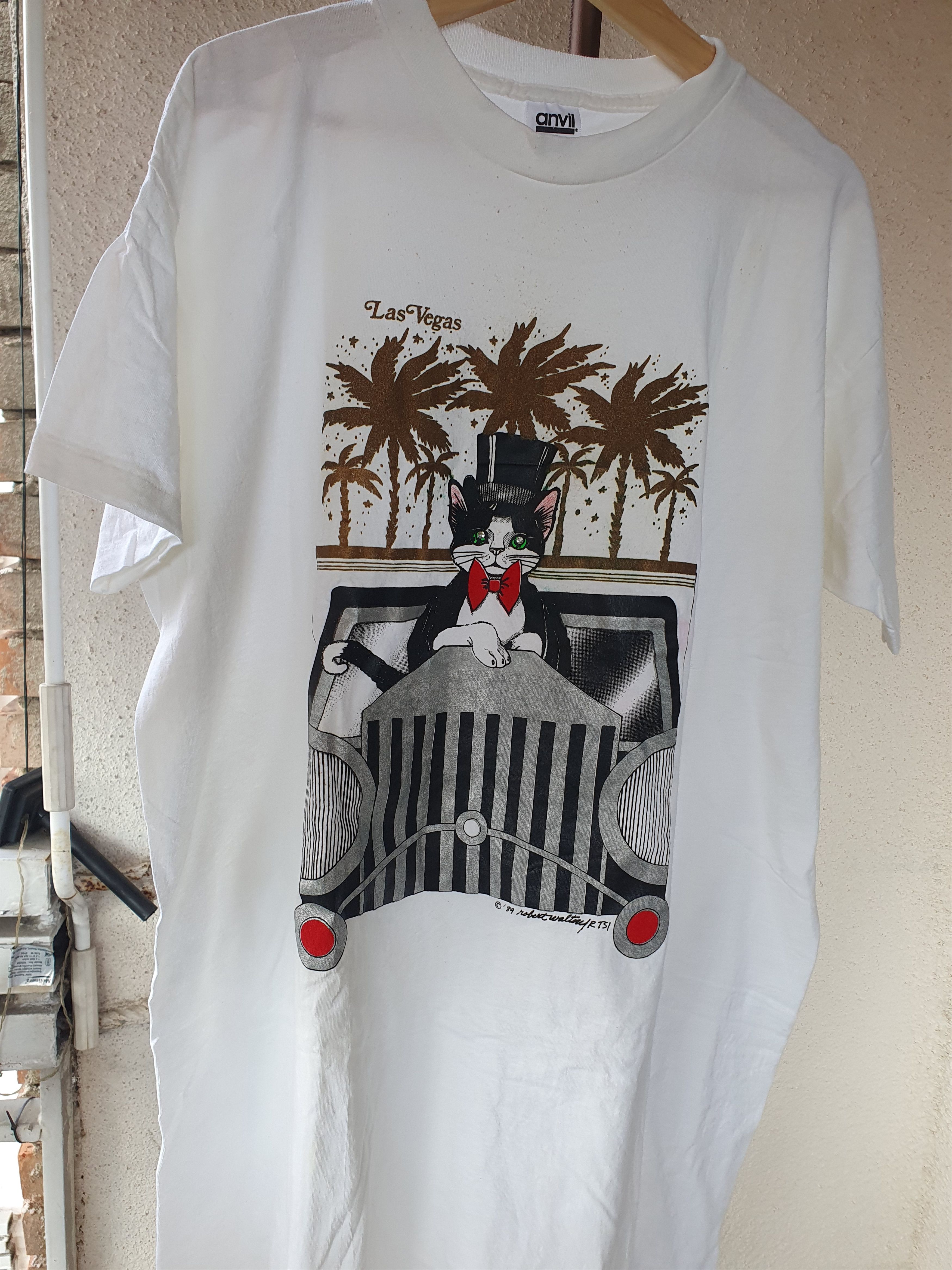 Vintage Las Vegas Vtg 1989 single stitch USA Oversized Sleep Tee Size L / US 10 / IT 46 - 7 Thumbnail