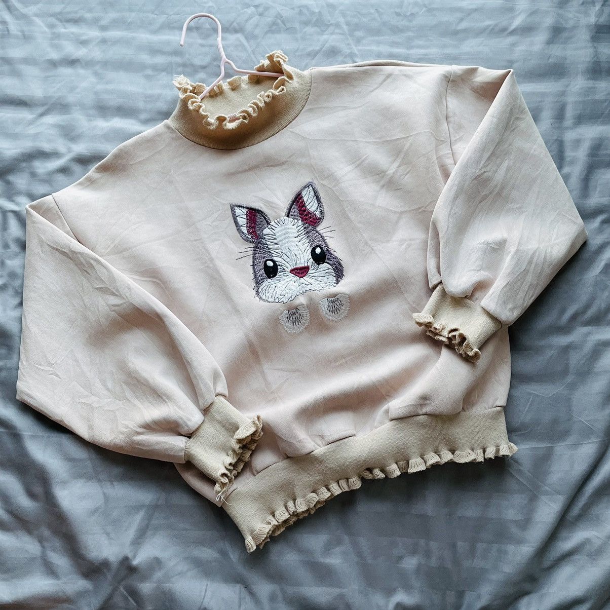 Beauty Beast × If Six Was Nine Japanese Ruffles Ribs Boxy Fits Crewneck Size M / US 6-8 / IT 42-44 - 2 Thumbnail