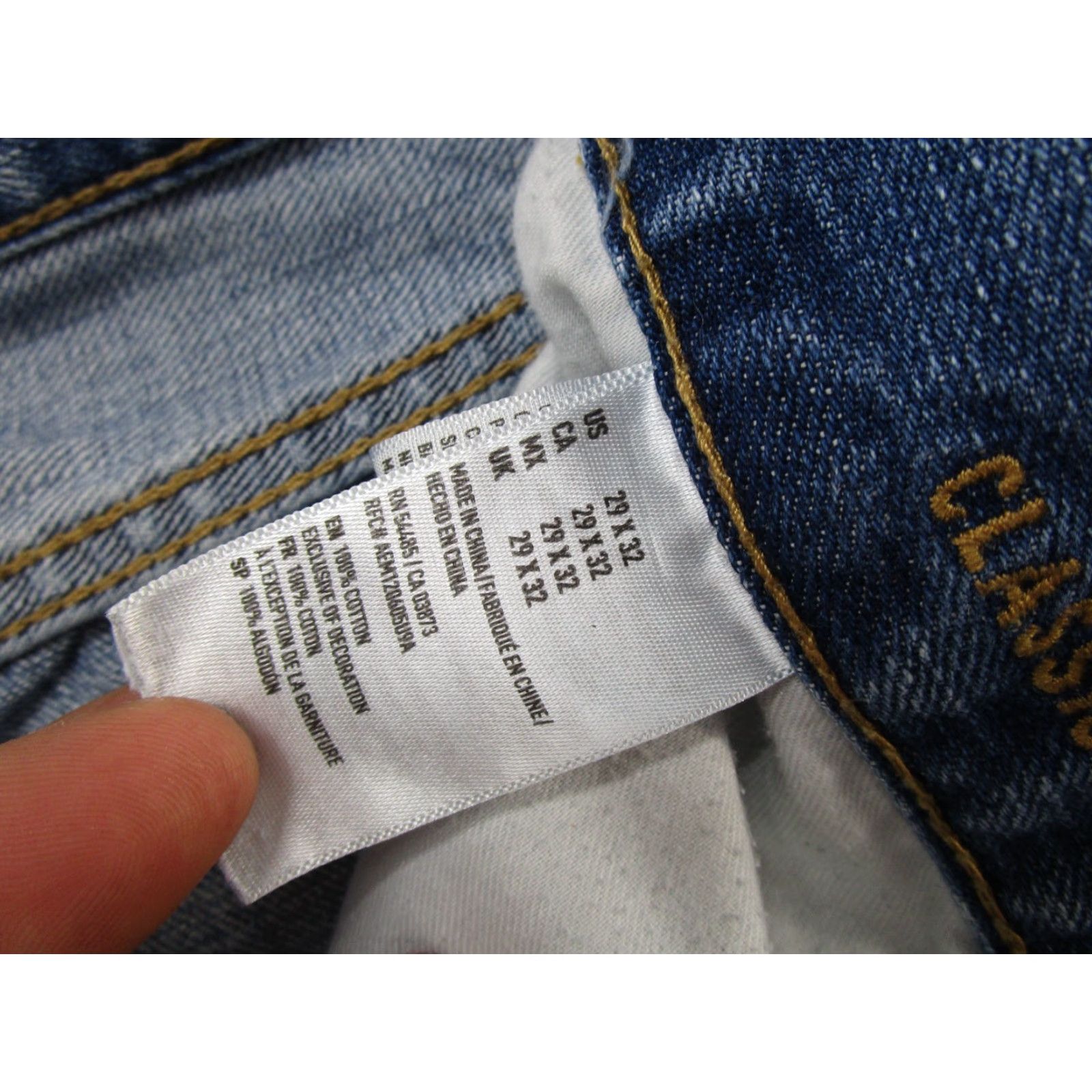 American Eagle Outfitters VTG American Eagle Jeans Bootcut 29x32 5-Pocket Denim Blue Mens Regular 30x31 (Measure) Size US 29 - 6 Thumbnail