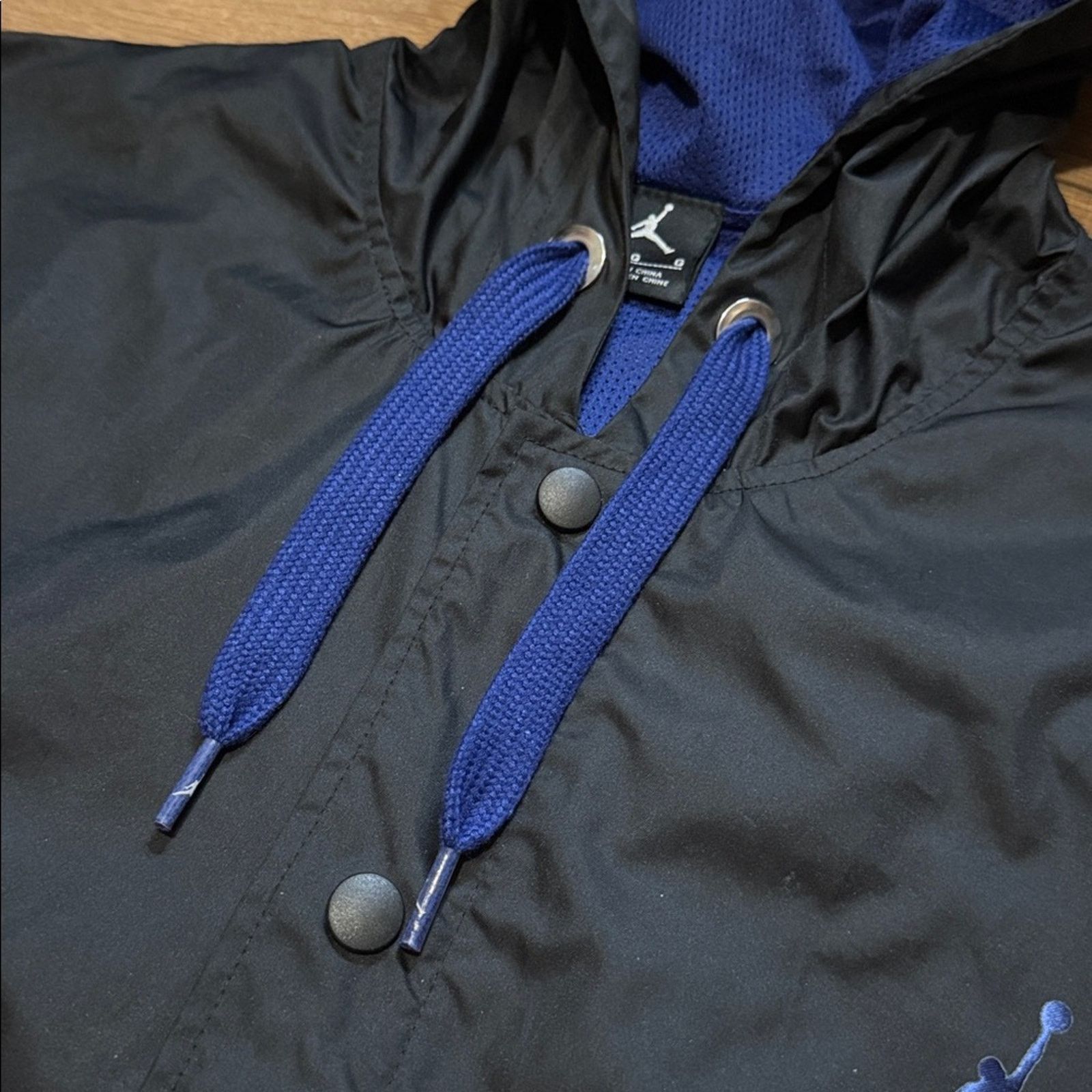 Nike Y2K Jordan Button Up Hoodie Windbreaker Jacket Size US L / EU 52-54 / 3 - 5 Thumbnail