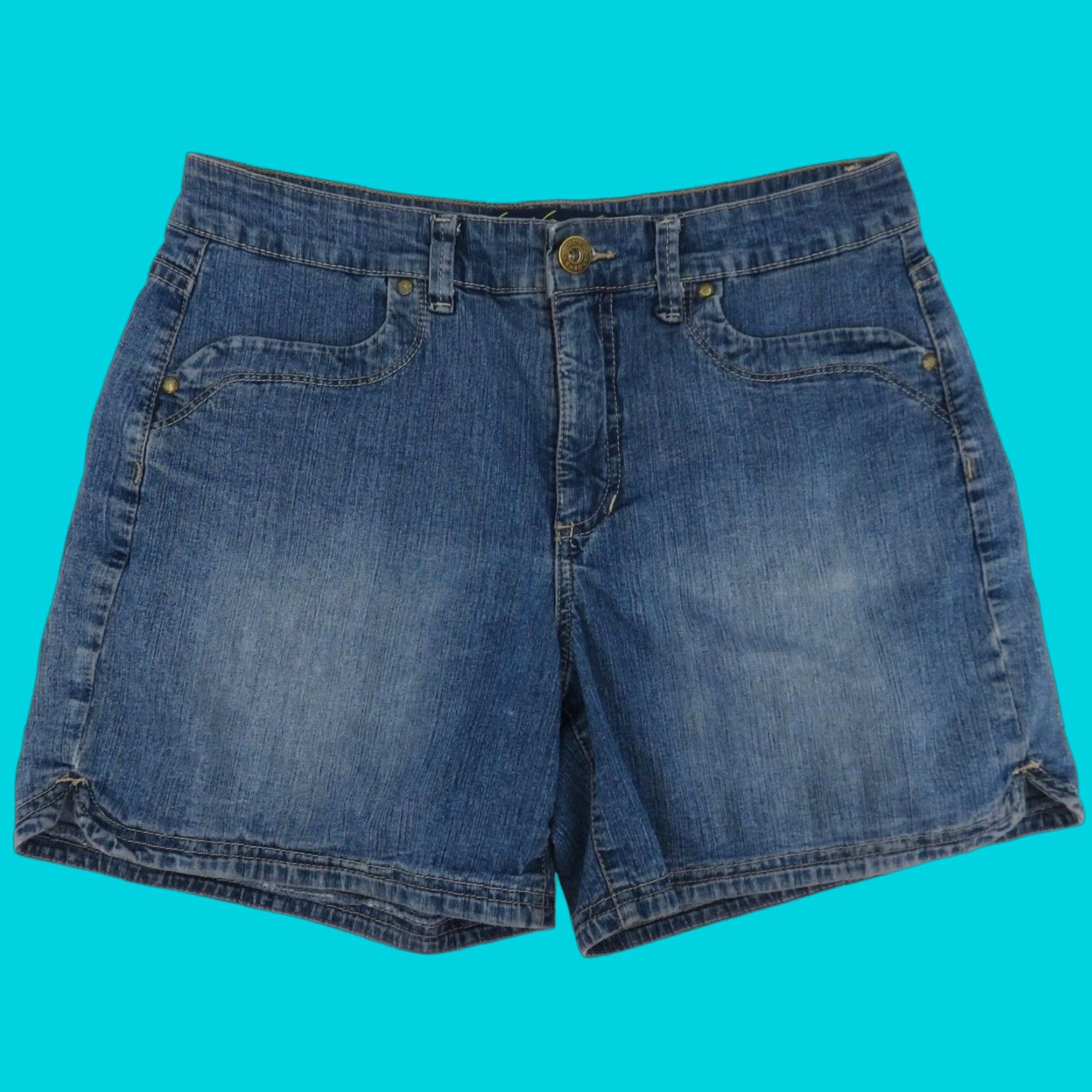 Gloria Vanderbilt VINTAGE Gloria Vanderbilt Womens 10 Perfect Fit Blue Denim Shorts Pockets Cotton Denim Shorts Casual Summer Spring Mom Size 32" / US 10 / IT 46 - 1 Thumbnail