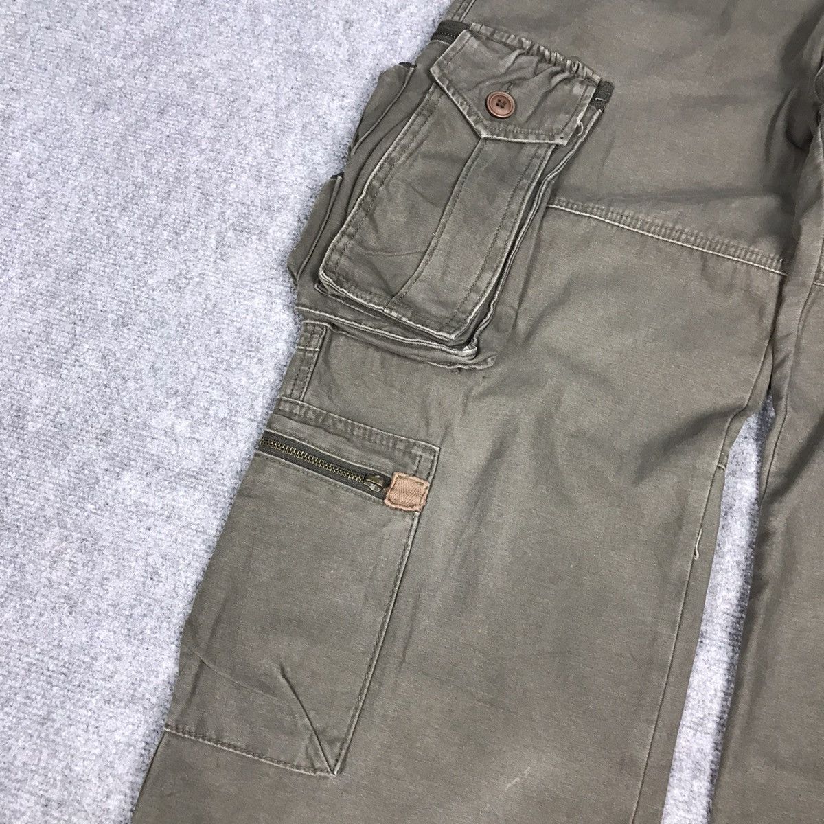 Japanese Brand × Vintage CARGO CREATOR CARGO POCKET TACTICAL BAGGY PANTS Size US 30 / EU 46 - 5 Thumbnail