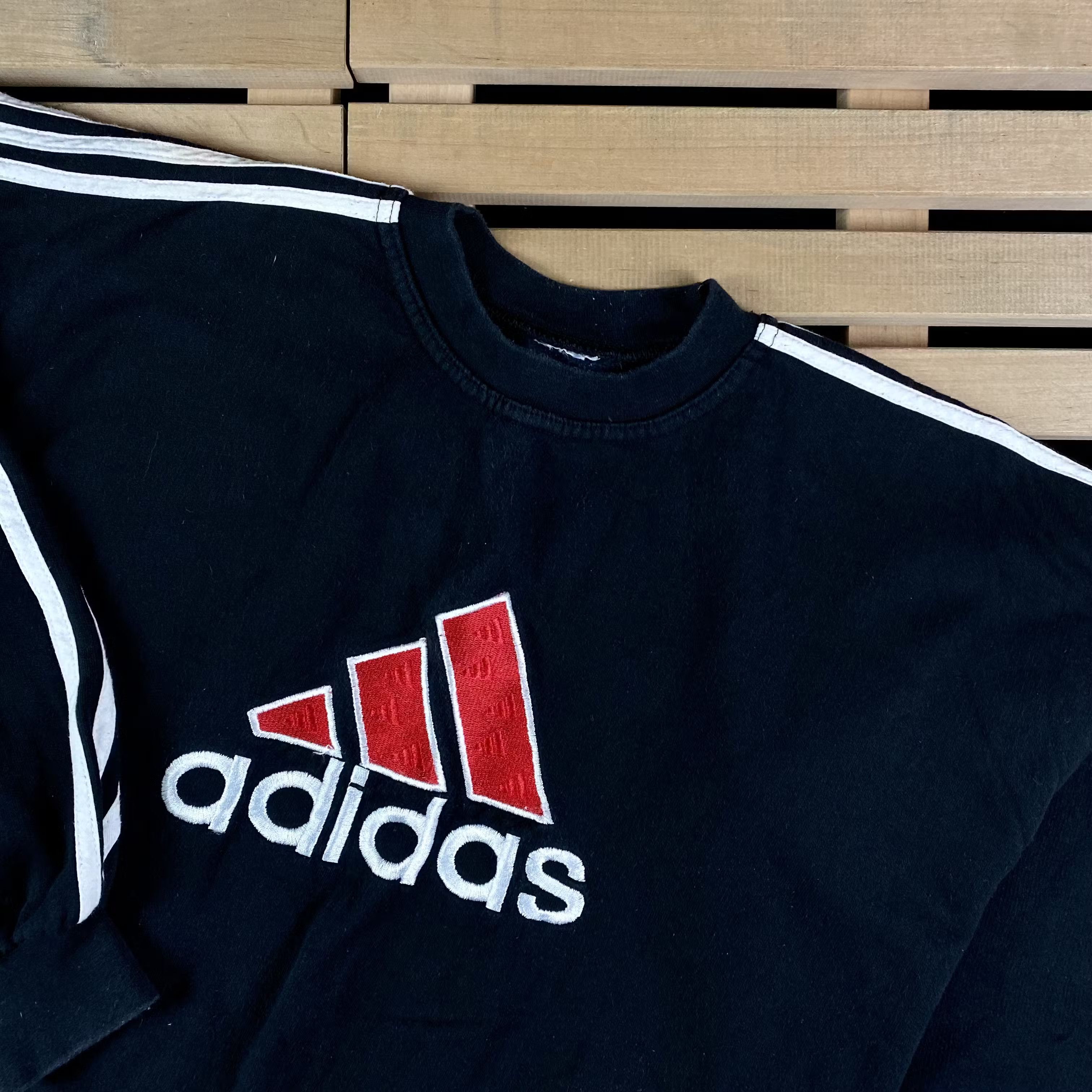Adidas × Vintage Mens Sweatshirt Adidas Vintage Big Logo Size L Size US L / EU 52-54 / 3 - 2 Thumbnail