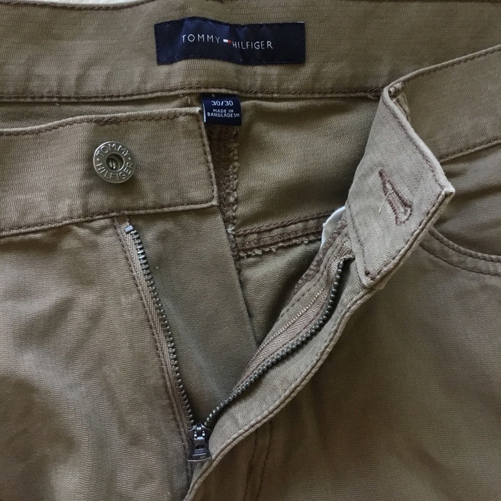 Tommy Hilfiger Tommy Hilfiger Olive Green Straight-Leg Chinos Size US 30 / EU 46 - 8 Thumbnail