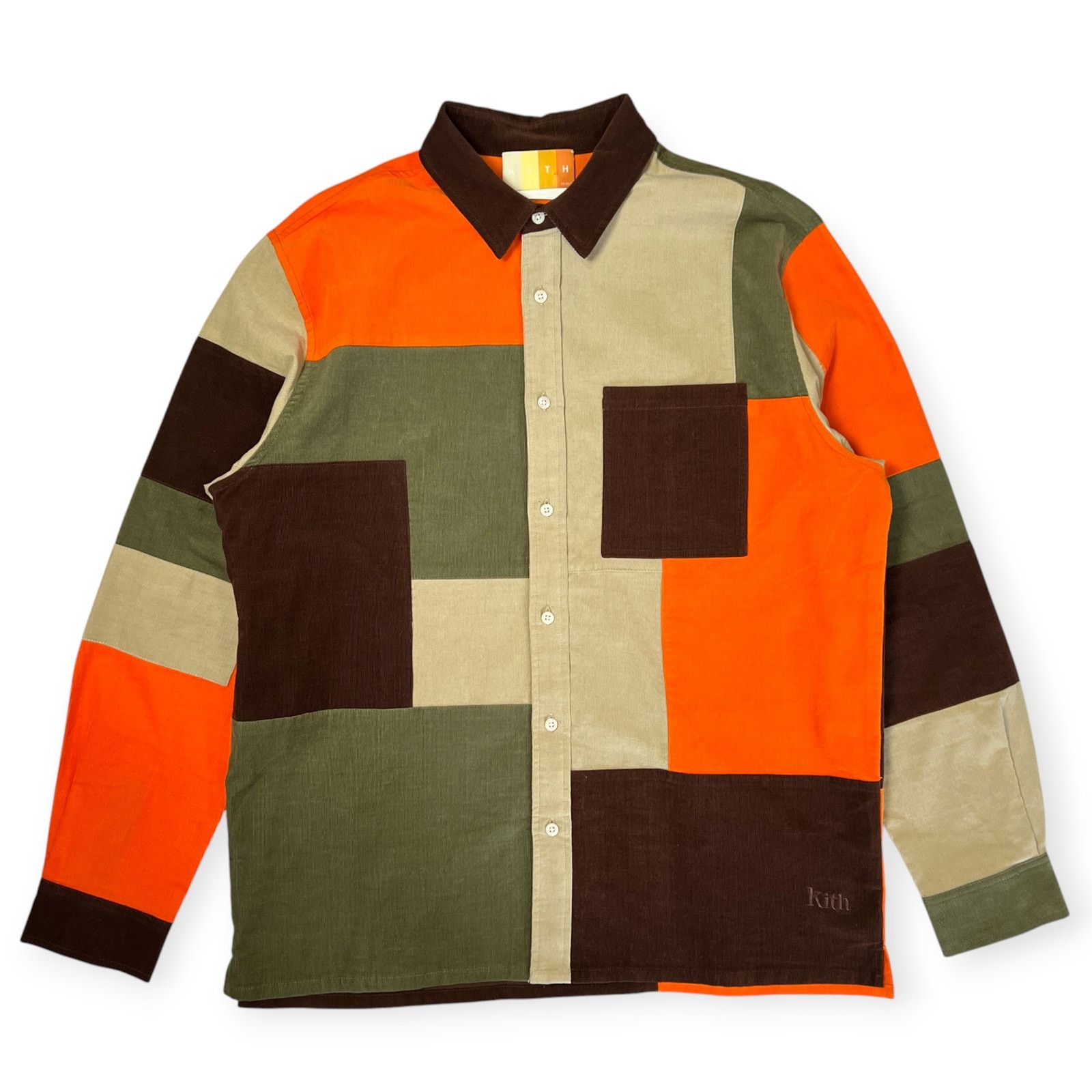 Kith Kith Patchwork Cord Ludlow Shirt MENS M Pimento Button Down Size US M / EU 48-50 / 2 - 1 Thumbnail