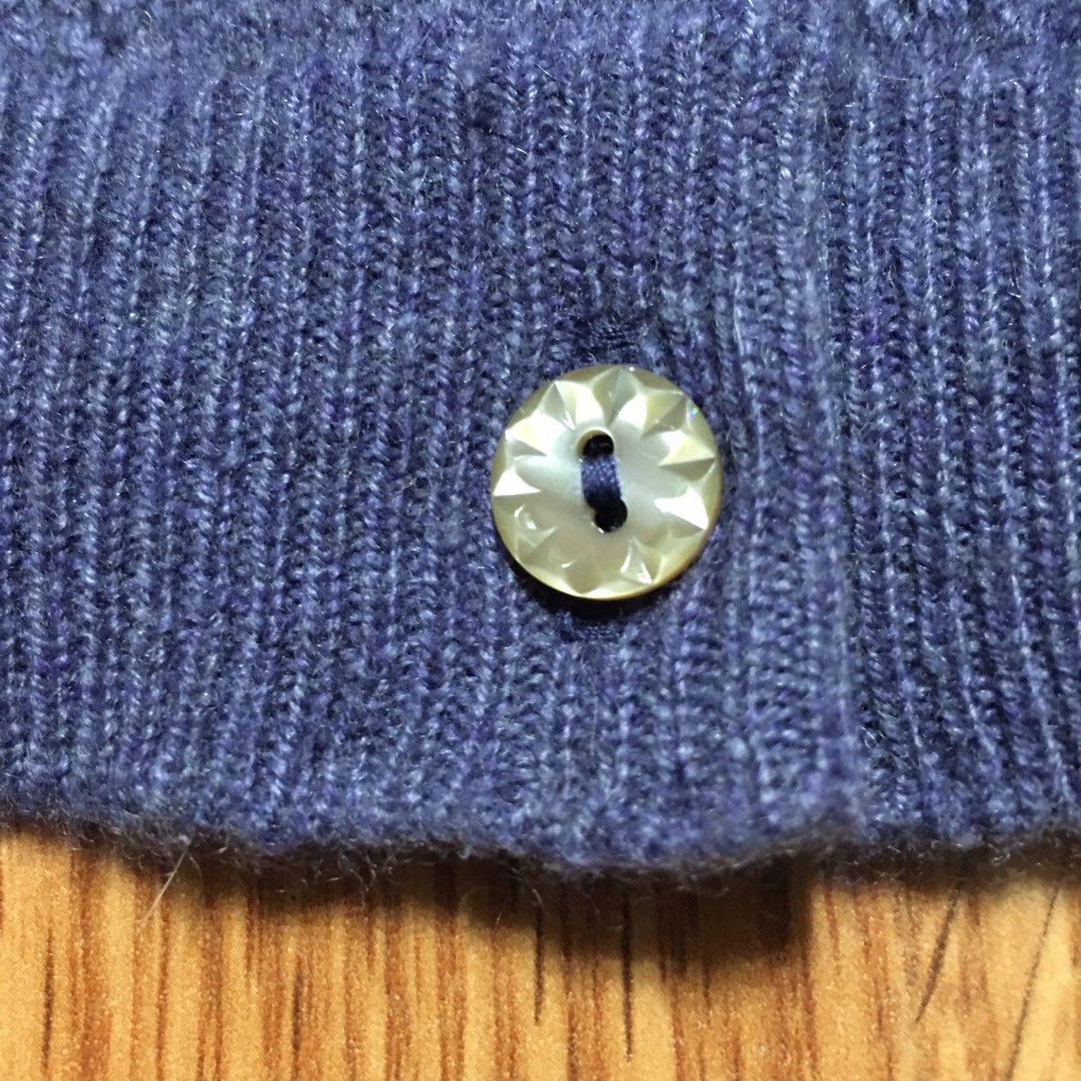 Designer BRORA Cashmere Blue Elegantly Scotland Cardigan UK 12 Size M / US 6-8 / IT 42-44 - 8 Thumbnail