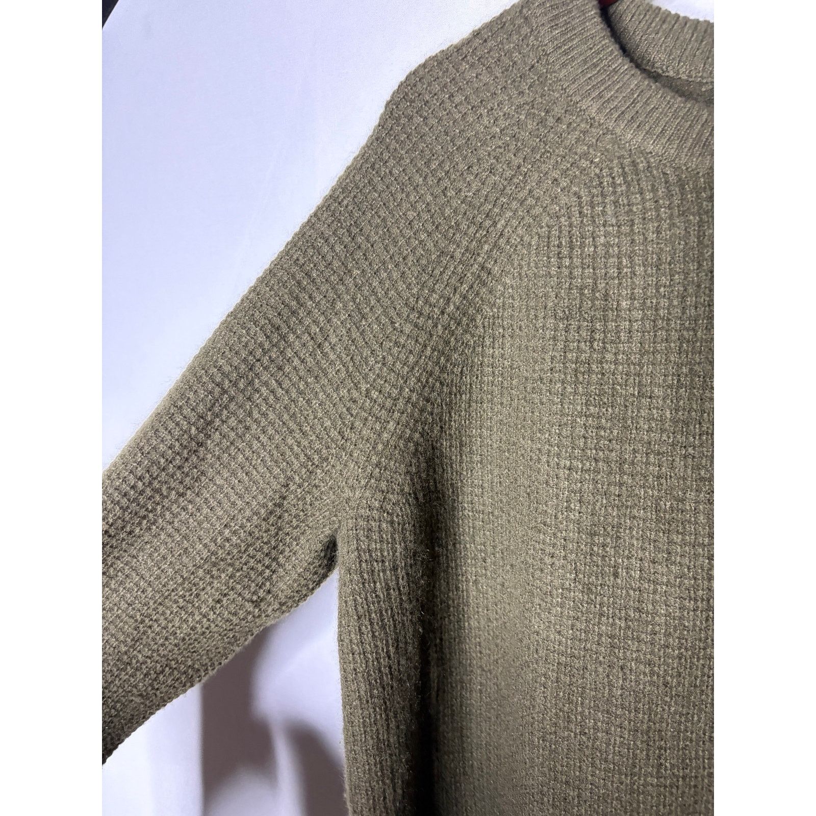 Other Leallo olive green khaki crewneck 100% cashmere sweater sz M Size M / US 6-8 / IT 42-44 - 6 Thumbnail