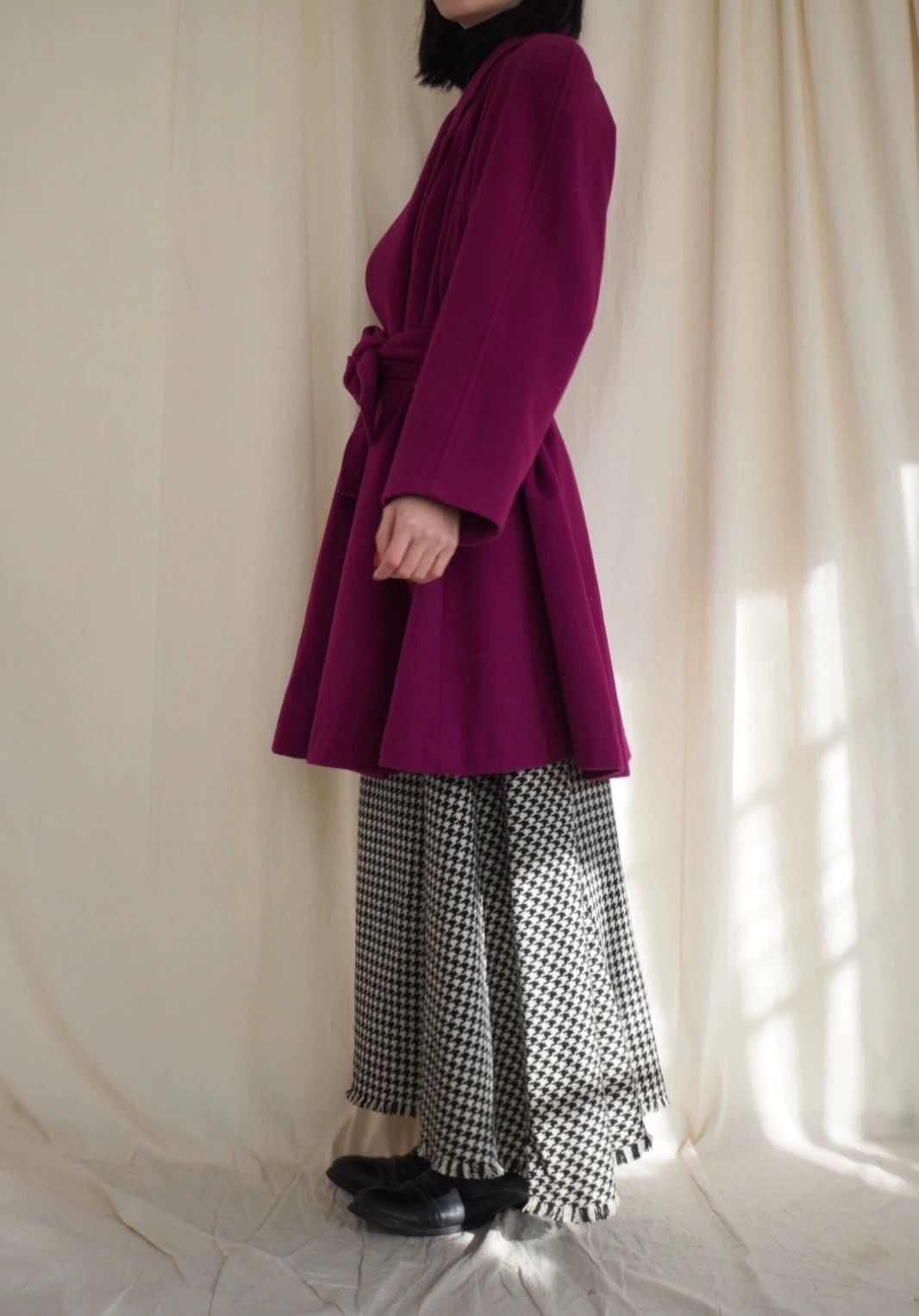Kenzo Kenzo 1978 Intense Plum Short Robe Coat M Size M / US 6-8 / IT 42-44 - 3 Thumbnail