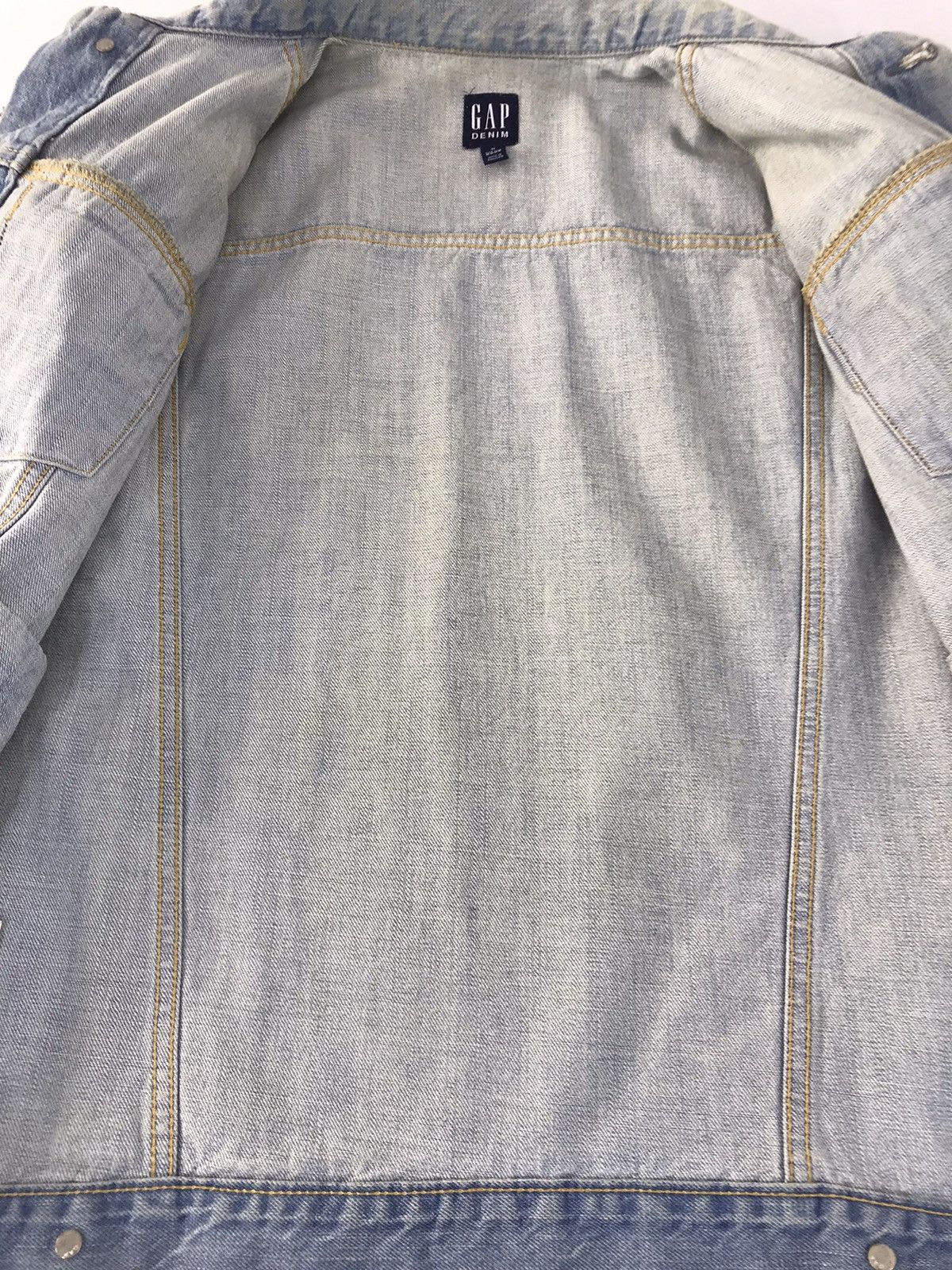 Gap × Vintage Vintage Gap Est1969 Denim Jacket Faded Colour Jeans Size US L / EU 52-54 / 3 - 9 Thumbnail