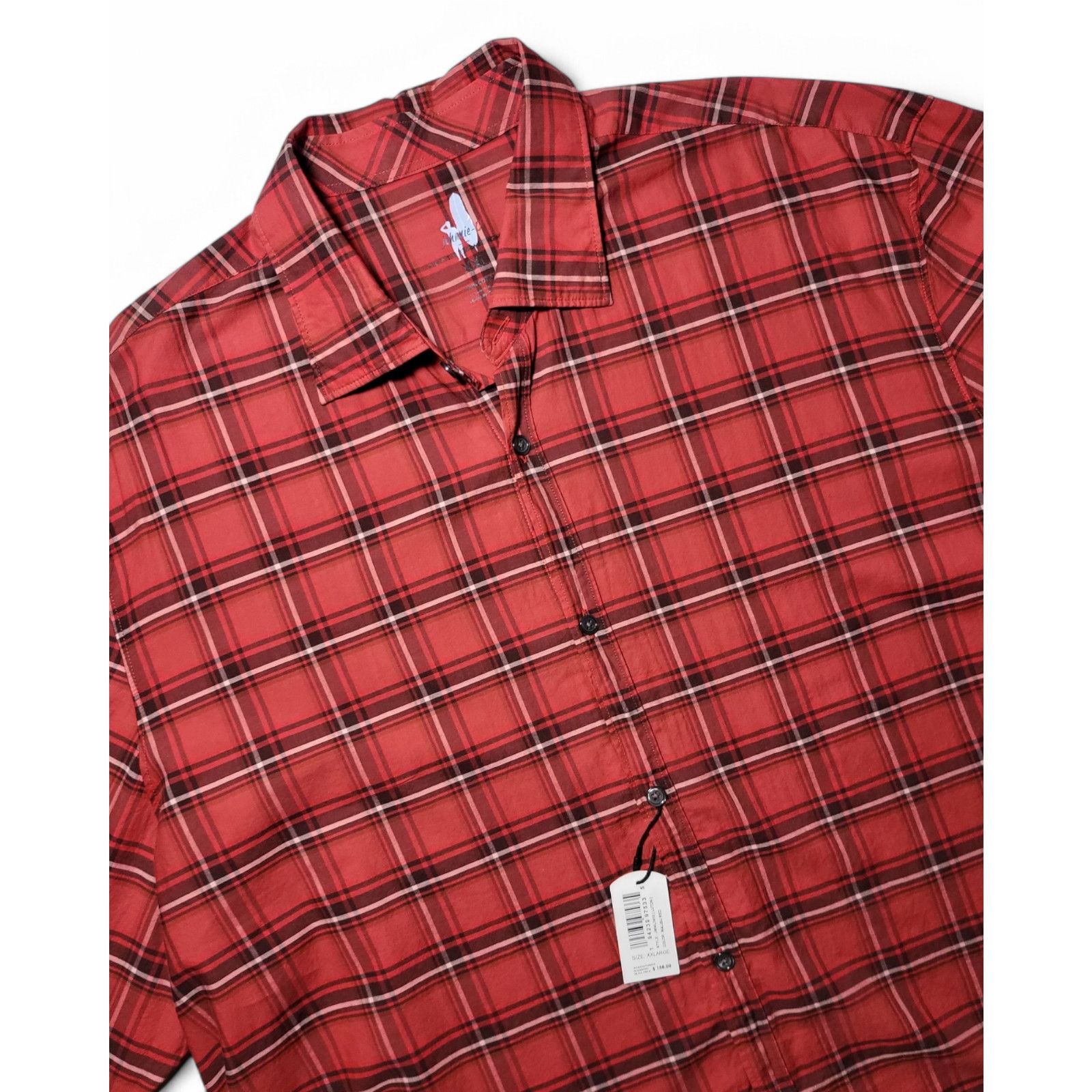 johnnie-O NWT JOHNNIE-O Luton Featherweight Button Up Shirt Red 2XL Size US XXL / EU 58 / 5 - 1 Thumbnail