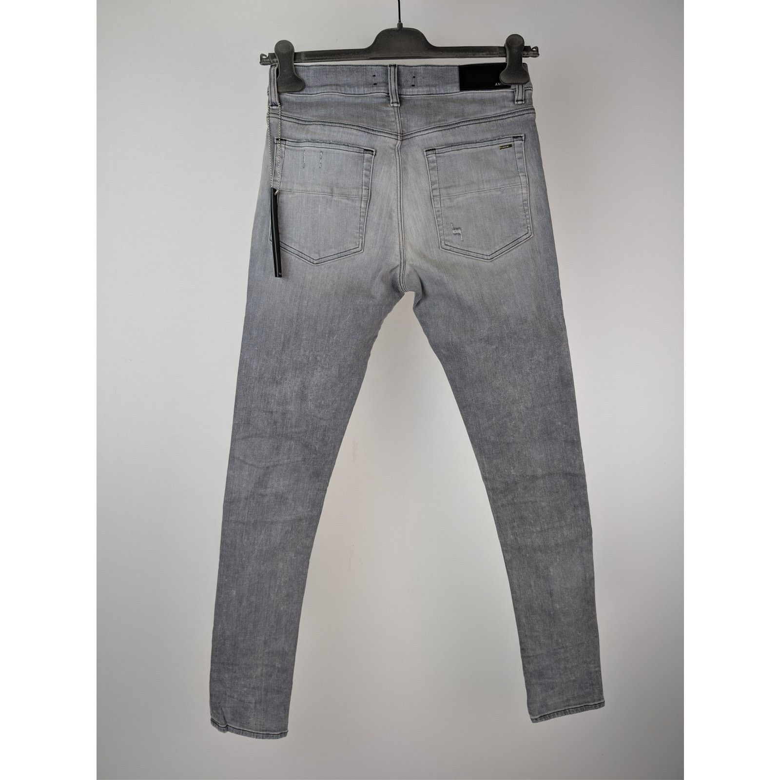 Amiri o1rshd1 Ultrasuede MX1 Denim Jeans in Concrete Grey Size US 29 - 16 Thumbnail