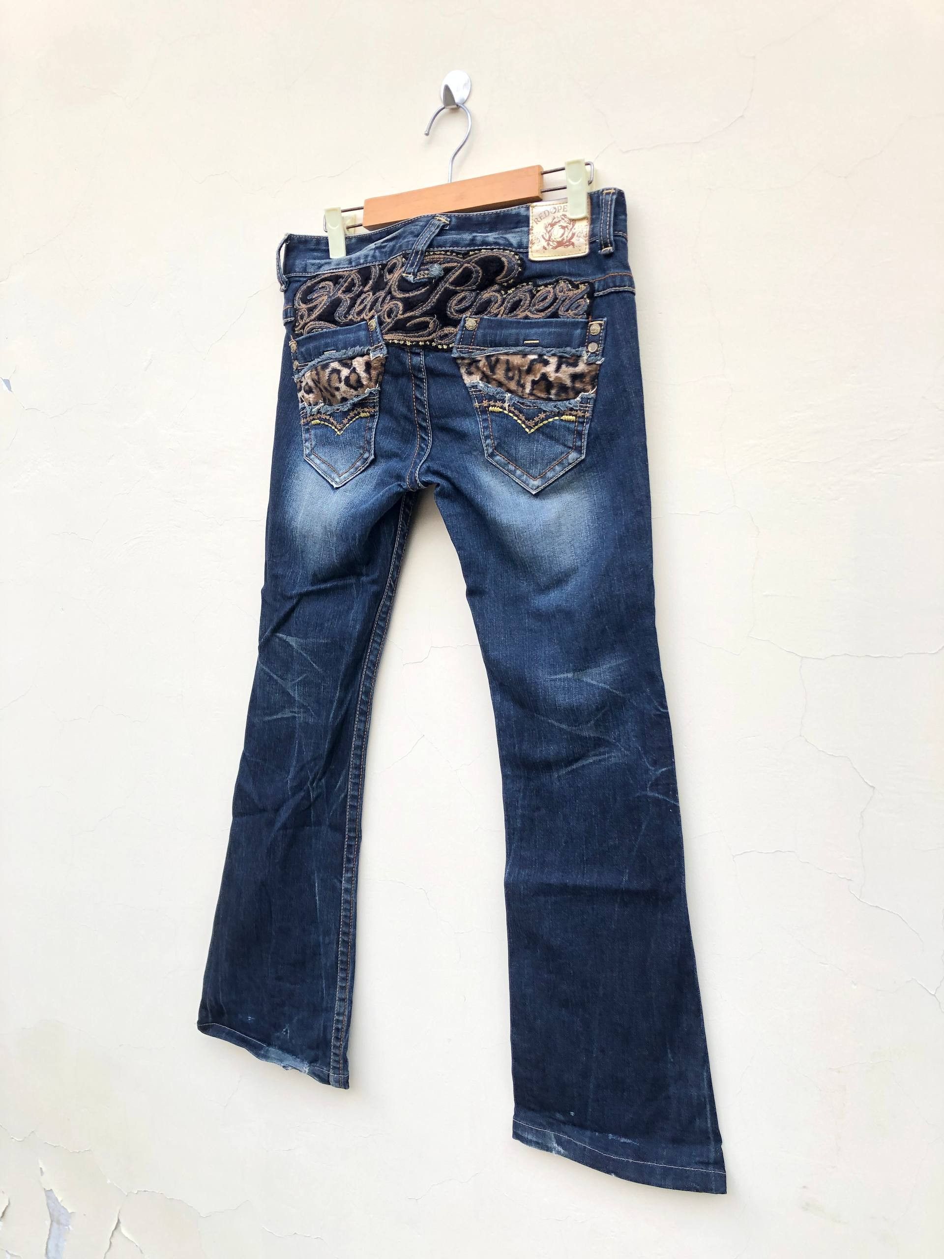 If Six Was Nine 2000s Fading Bootcut Flared Vkei Y2k Japanese Archive Size US 28 / EU 44 - 5 Thumbnail