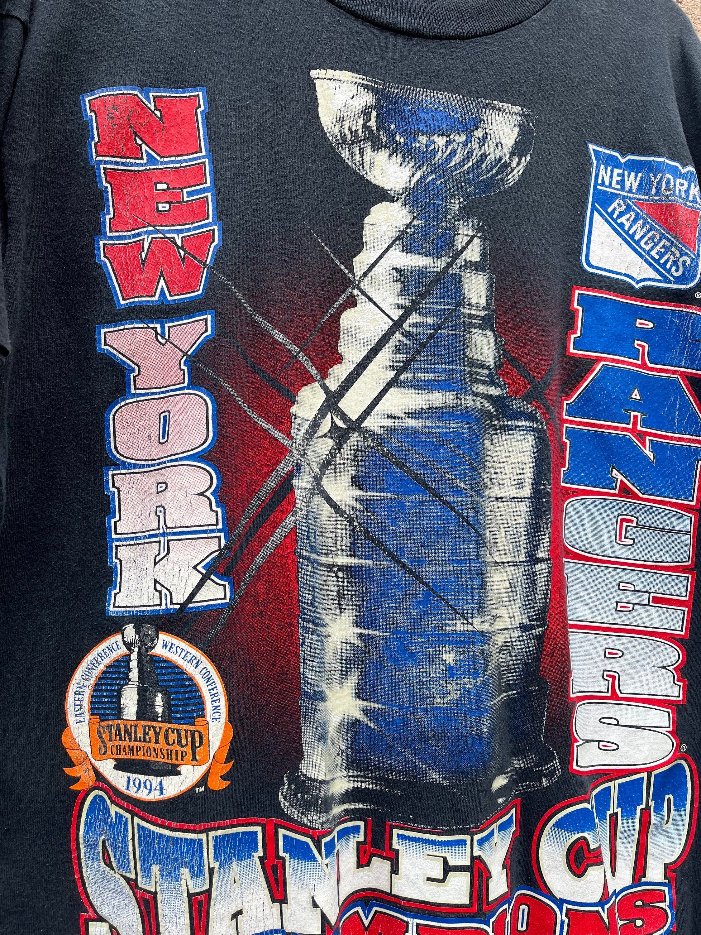 Vintage Vintage New York Rangers Stanley Cup Champions T-shirt Size US L / EU 52-54 / 3 - 3 Thumbnail