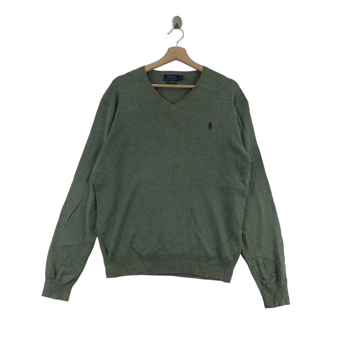 Vintage POLO RALPH LAUREN Small Pony V Neck Knitwear