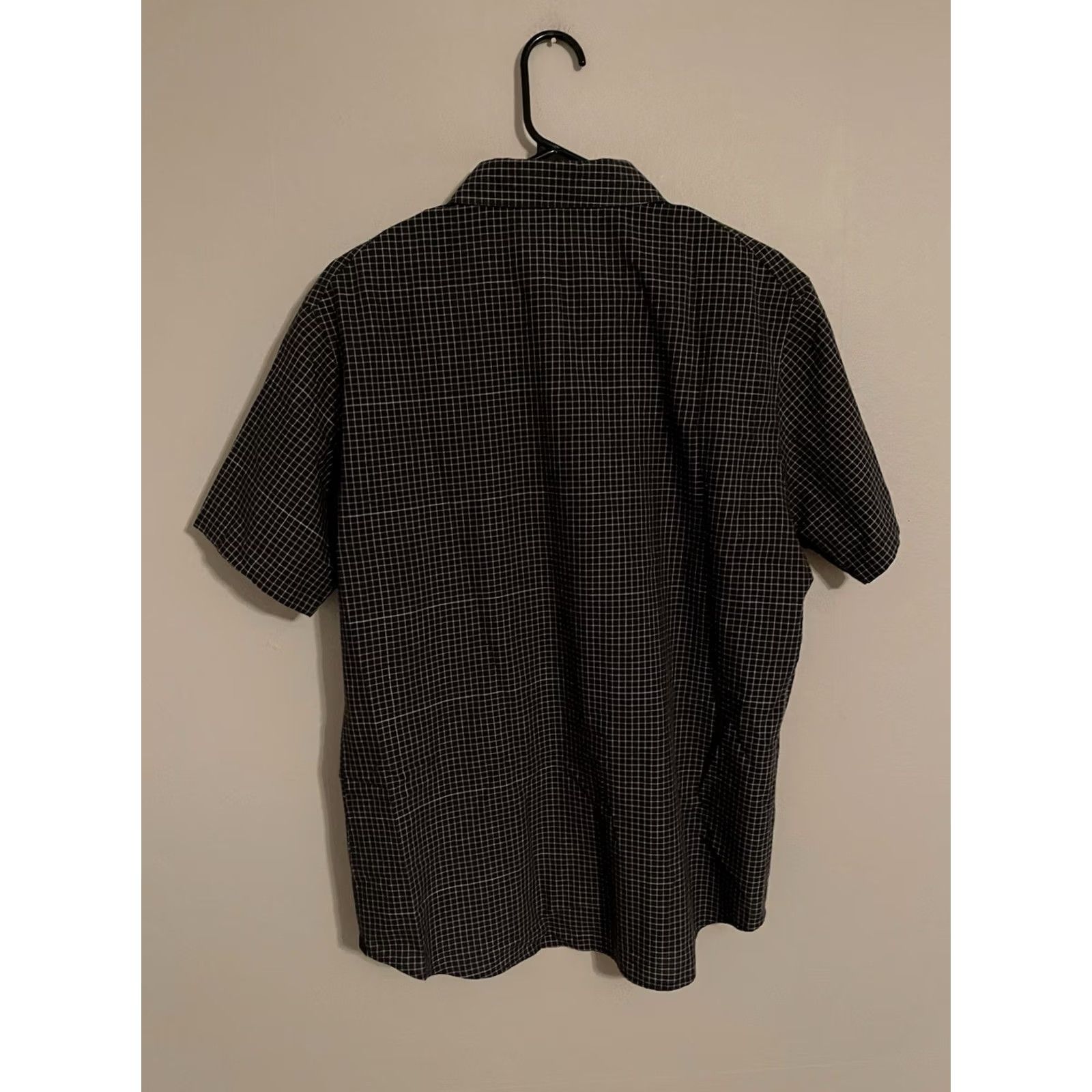 Lululemon Lululemon Black Checkered Short Sleeve Button-Up Casual Shirt - Men's Medium Size US M / EU 48-50 / 2 - 3 Thumbnail