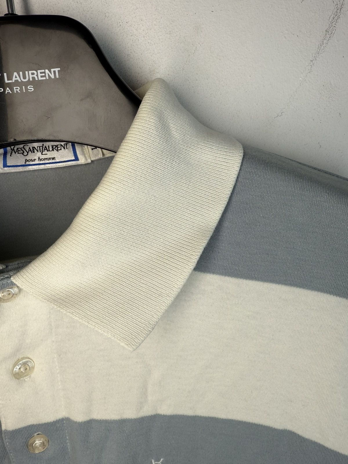 Yves Saint Laurent 90s YSL Polo Super Soft Button Up T-Shirt YSL Shirt Vintage Size US L / EU 52-54 / 3 - 7 Thumbnail