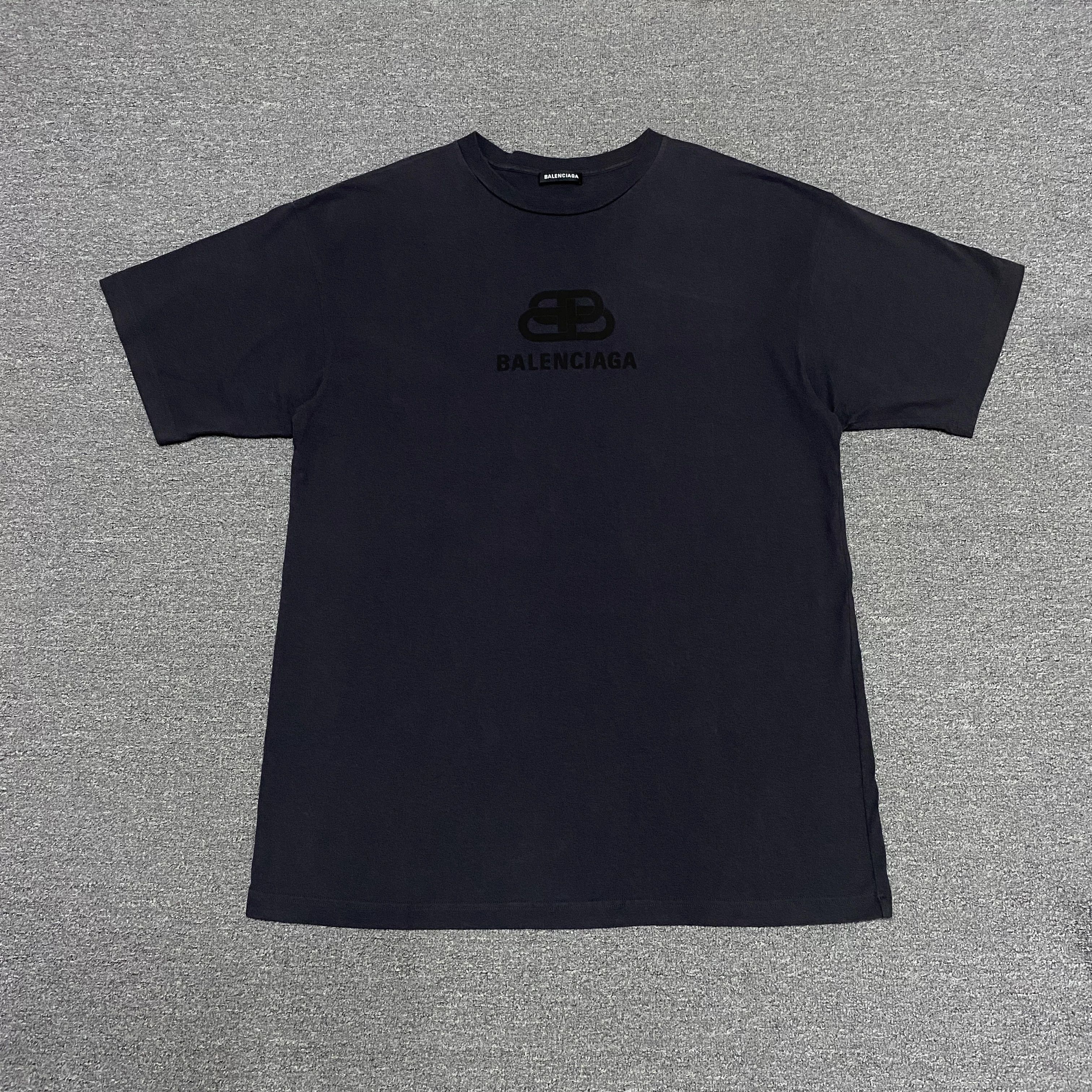 Balenciaga Balenciaga Flocked Lock Washed Short-Sleeve Size US XS / EU 42 / 0 - 1 Thumbnail