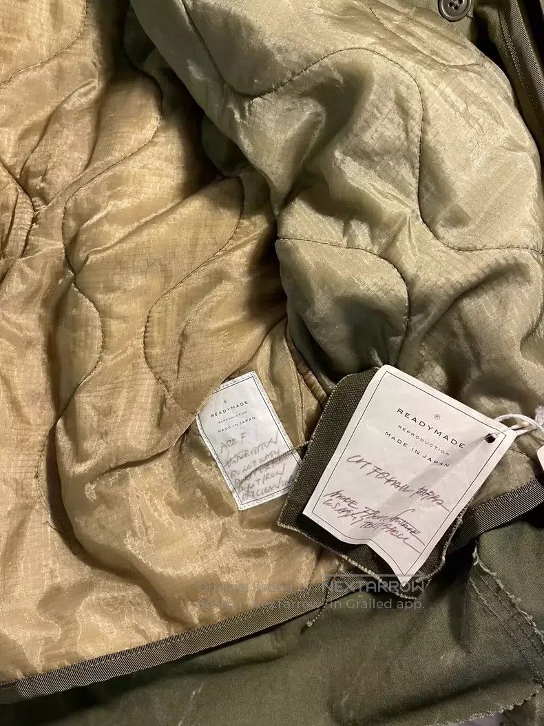 READYMADE Ready Made size F Green Cut Fishtail Parka, Army Green Shor Size US M / EU 48-50 / 2 - 9 Thumbnail